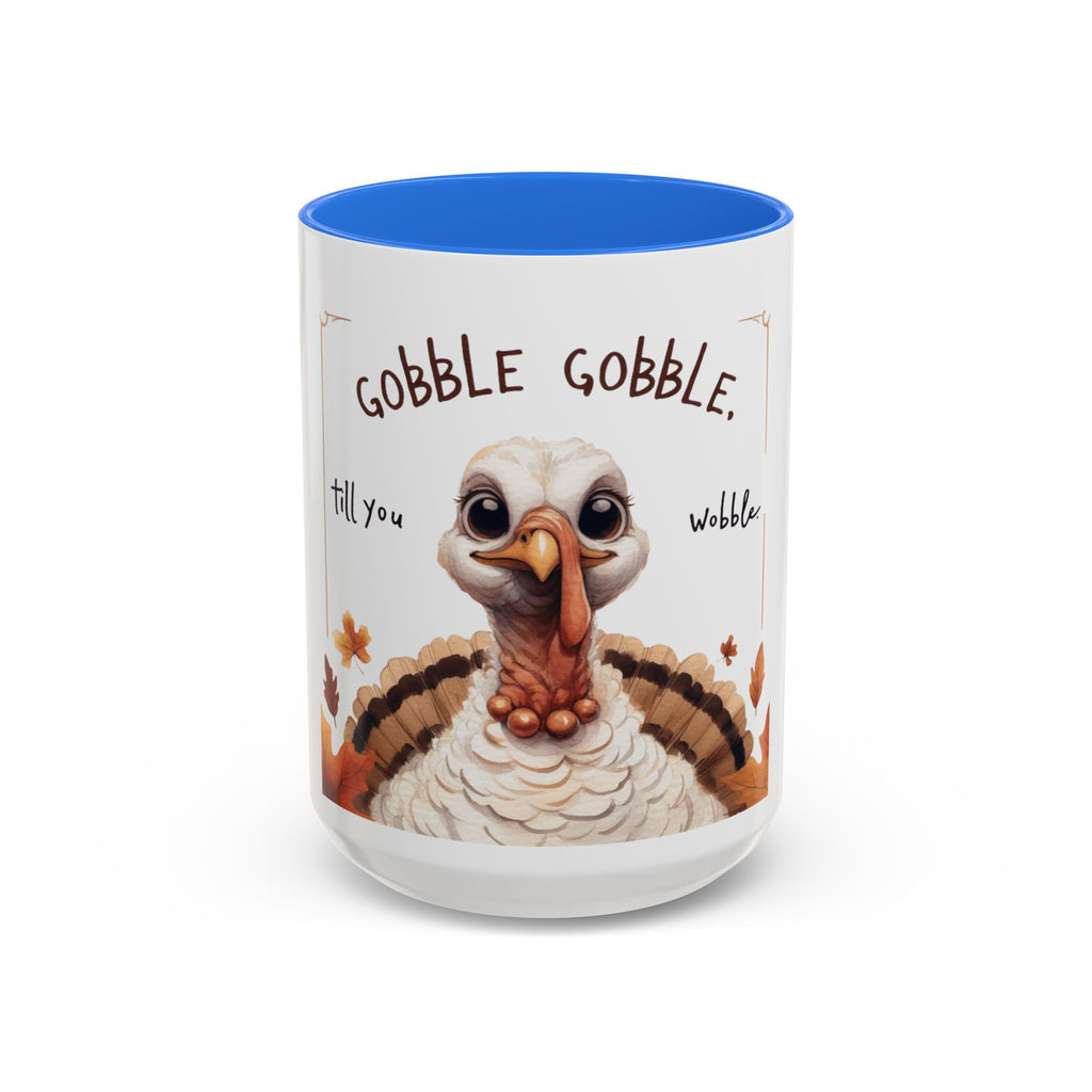 Mix cozy, aesthetic, and autumn-inspired sayings 🍁 Whimsical Thanksgiving Mug - Gobble Gobble Design