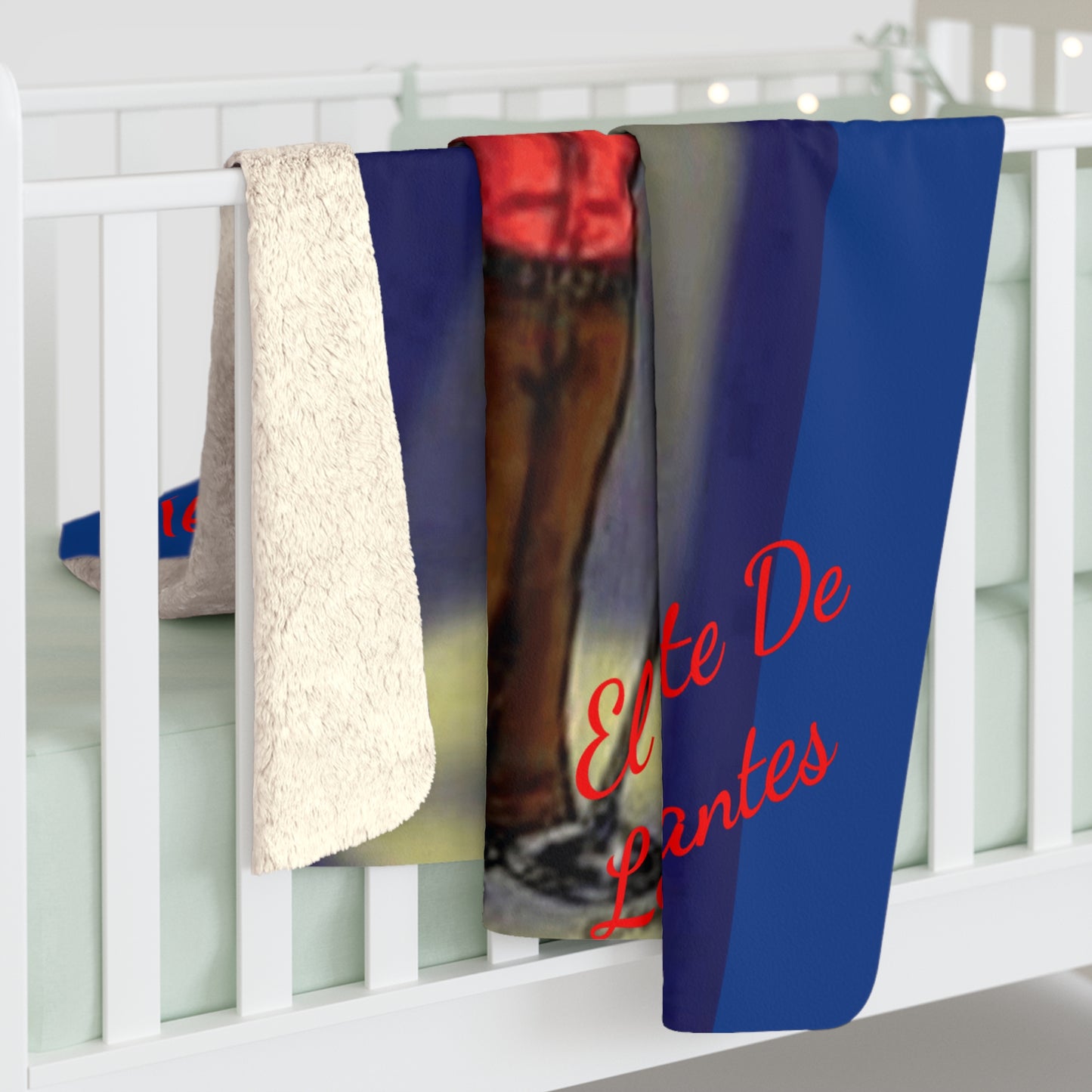 Sherpa Blanket – 'Hector Lavoe El Cantante De Los Cantantes' Caricature Fleece Throw Puerto Rico