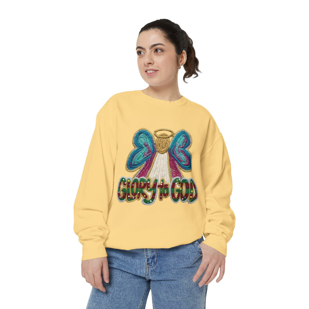 Glory to God Angel Sweatshirt Christmas Holiday Collection  Festive T-Shirt & Sweater