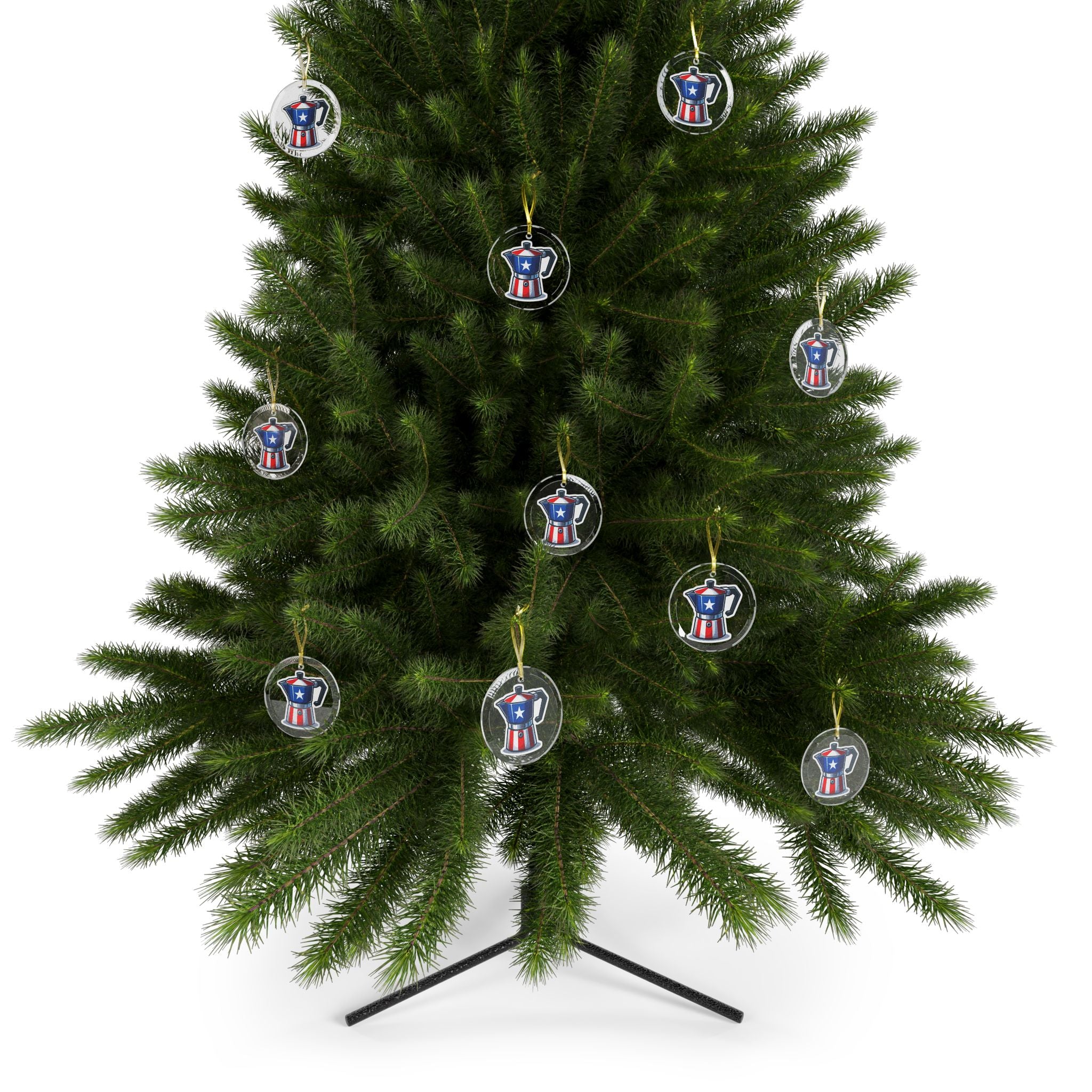 Glass Ornaments Puerto Rico always shines bright Celebrate Navidad Boricua