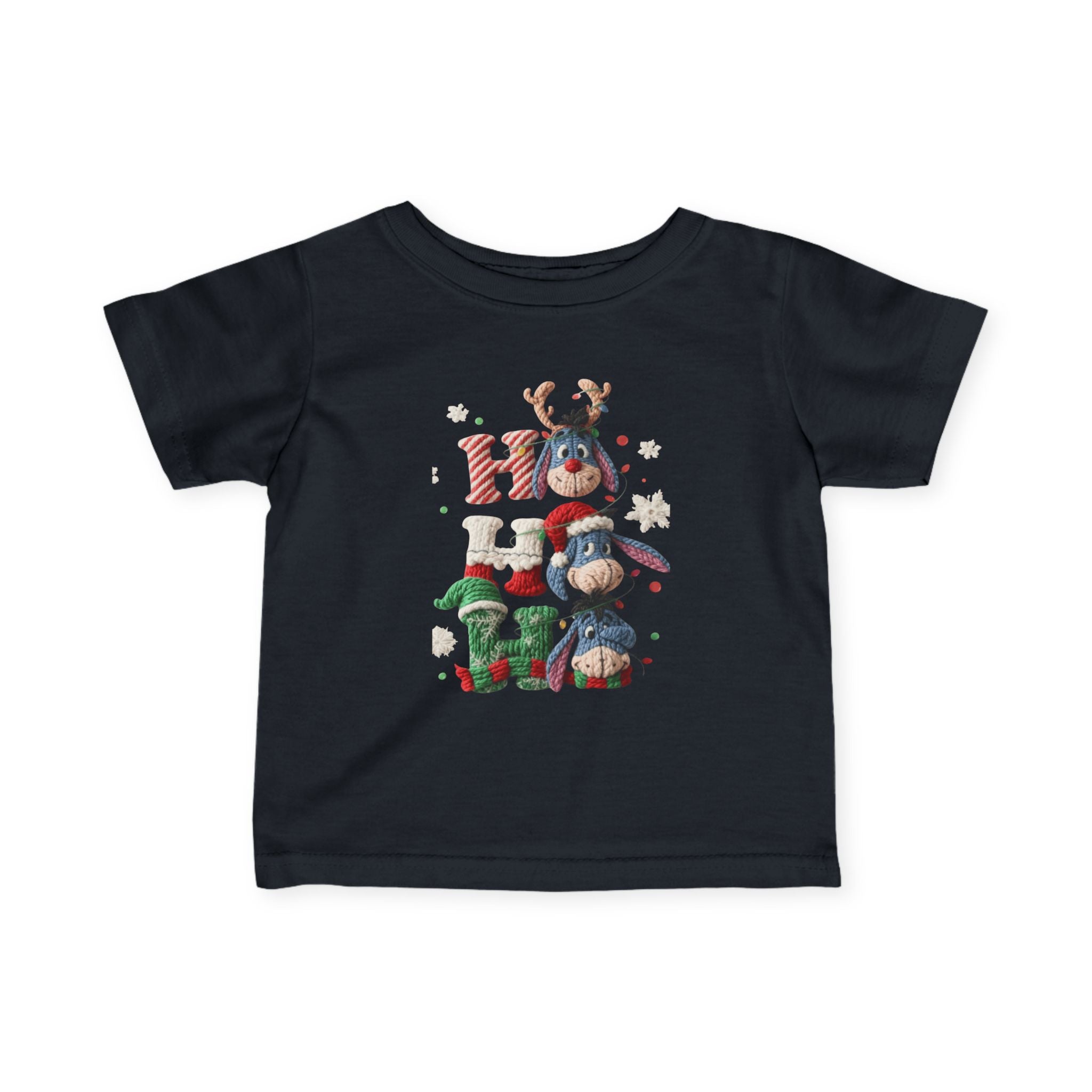 Infant Tee  Cute Holiday Penguins & Polar Bears Christmas Stack