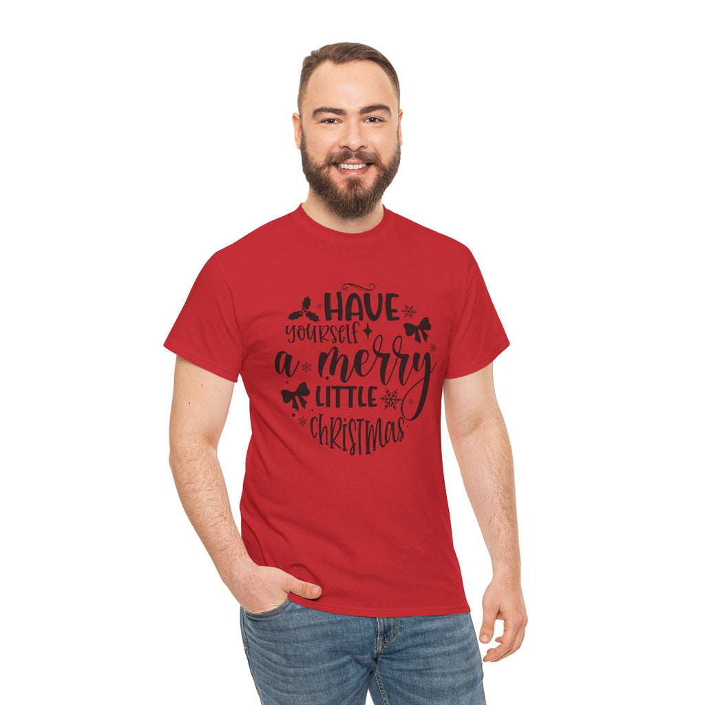 Merry Christmas Cotton Tee Holiday Graphic Tees & Cozy Festive Wear