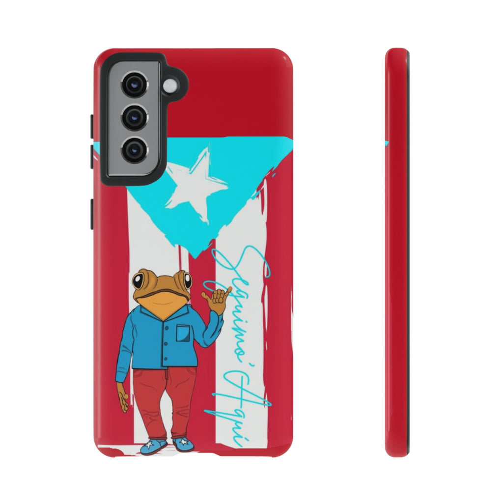 Puerto Rican Flag Frog Design ("Señorita Hops")Phone Case Isla del Encanto Phone Case – Puerto Rican Style