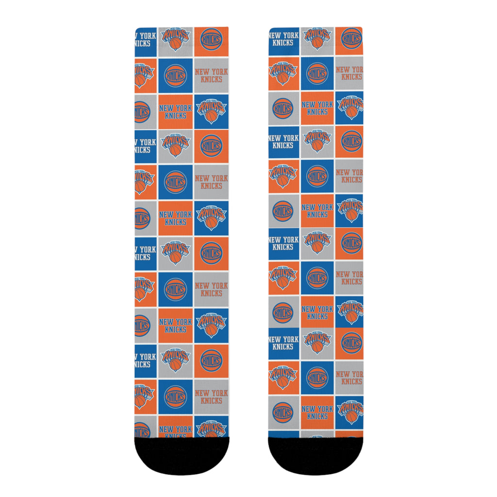 Basketball-Inspired Pattern Crew Socks — Retro Sports Sublimation Socks NY