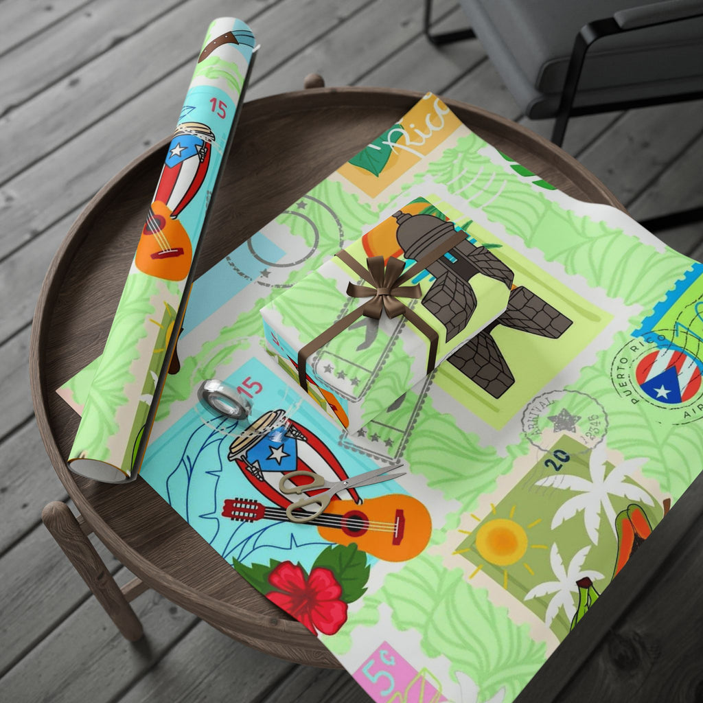 Puerto Rico Wrapping Paper Cultural Gift Wrap | Boricua Heritage Design | Holiday & Celebration Gift Packaging