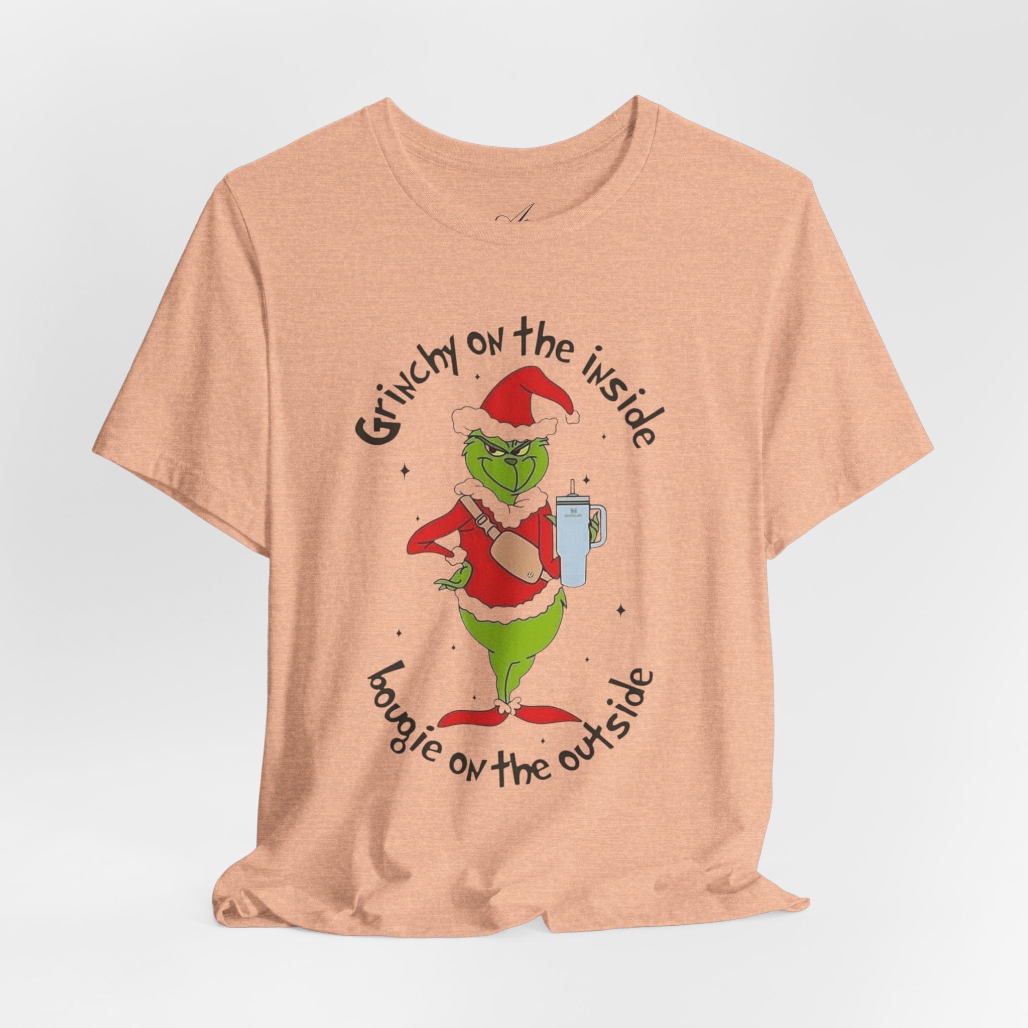 Grinch-Inspired Holiday Tee: 'Grinchy on the Inside, Boogie on the Outside'