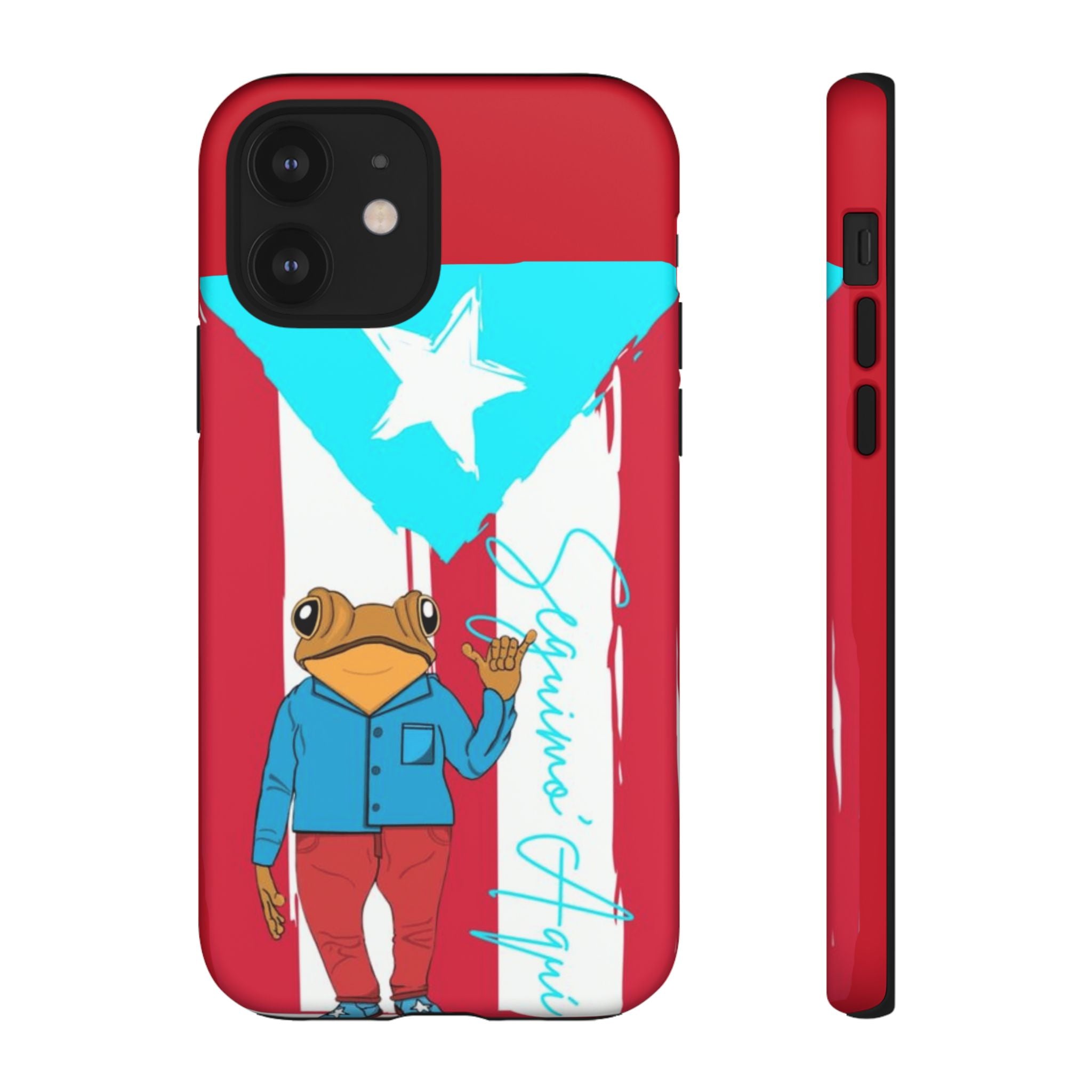 Puerto Rican Flag Frog Design ("Señorita Hops")Phone Case Isla del Encanto Phone Case – Puerto Rican Style