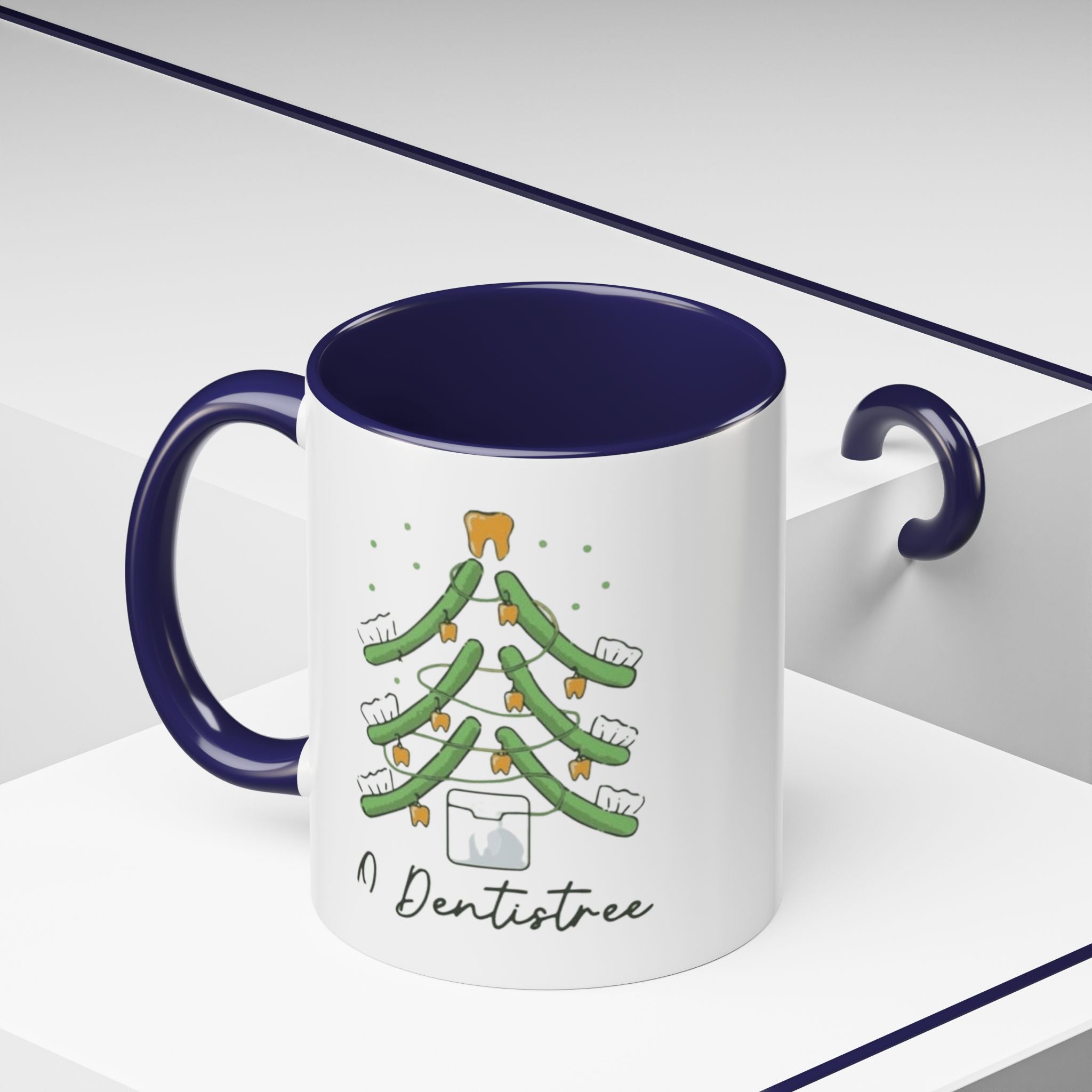 Dentist Christmas Mug - 'A Dentistree' Holiday Coffee Cup (11/15oz)