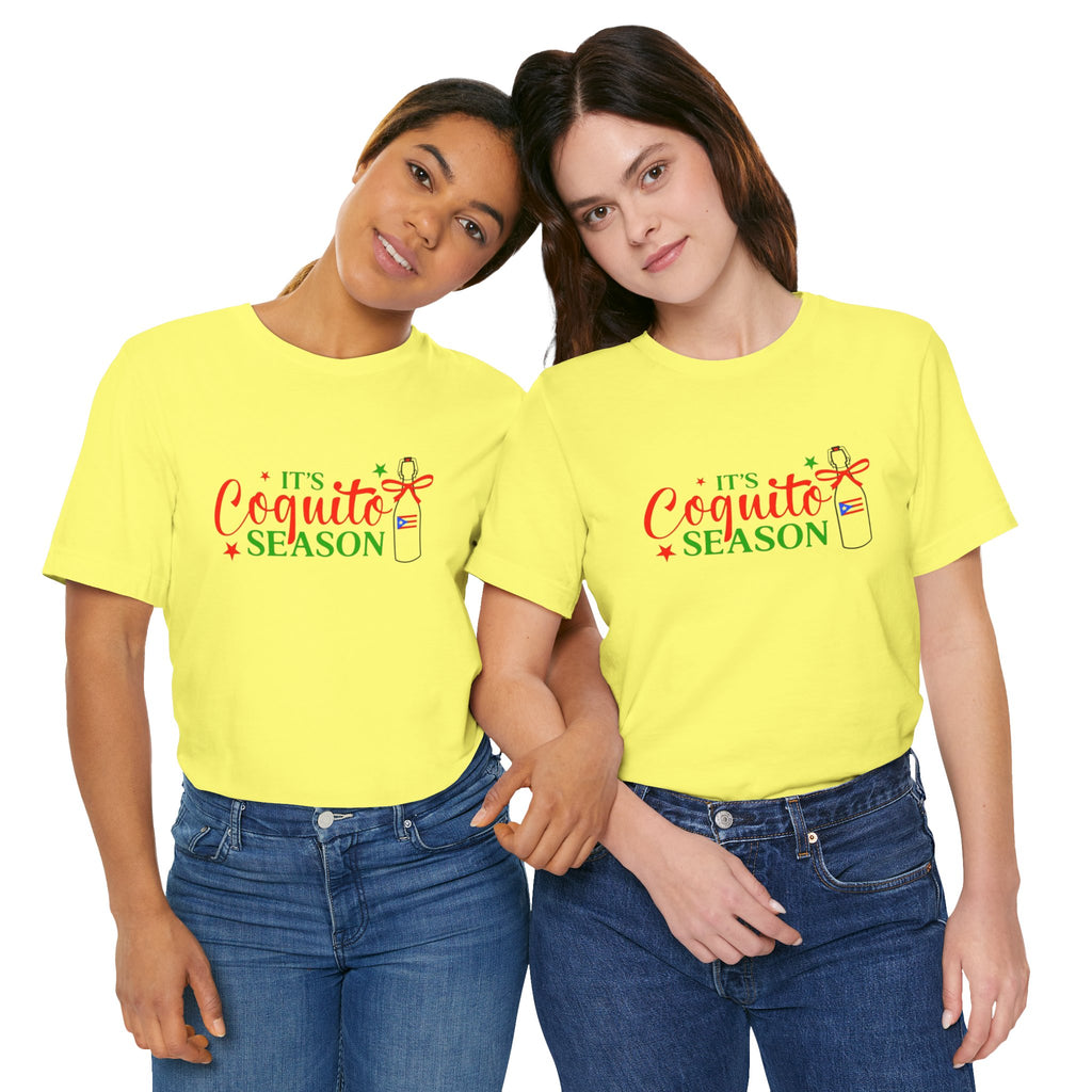 It's Coquito Season T-Shirt - Christmas Puerto Rican Holiday Cocktail Tee