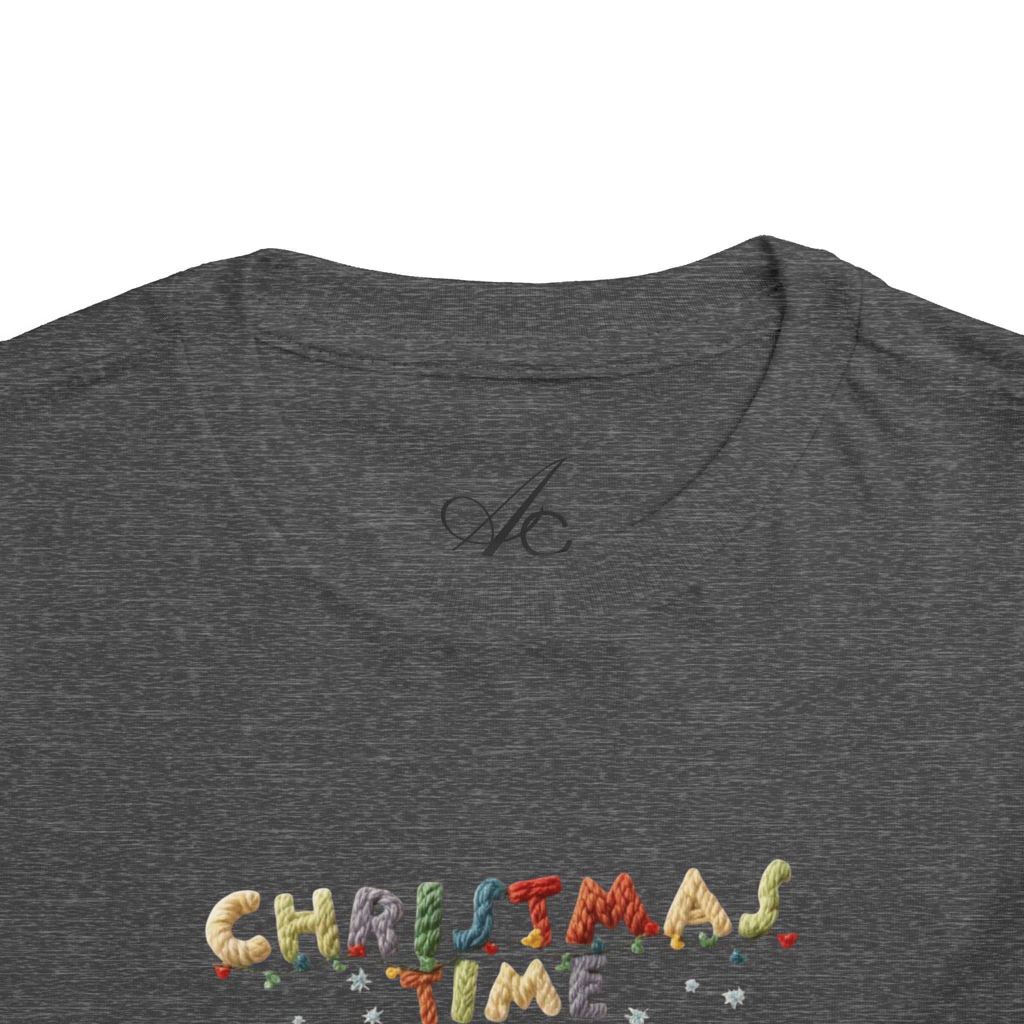 Christmas Time Toddler Tee  Cute Holiday Toy & Santa Print