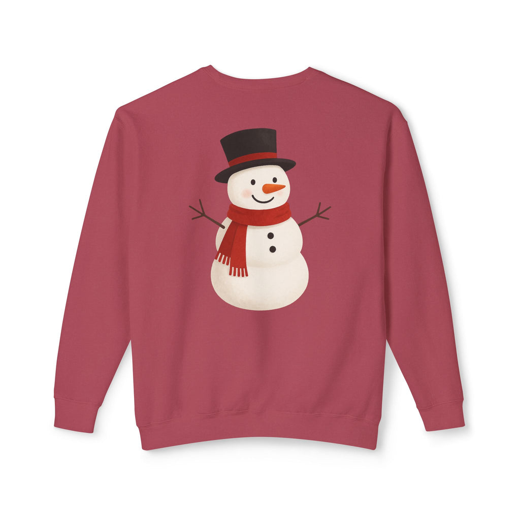 Snowman Crewneck Sweatshirt  Cute Holiday Snowman Pullover