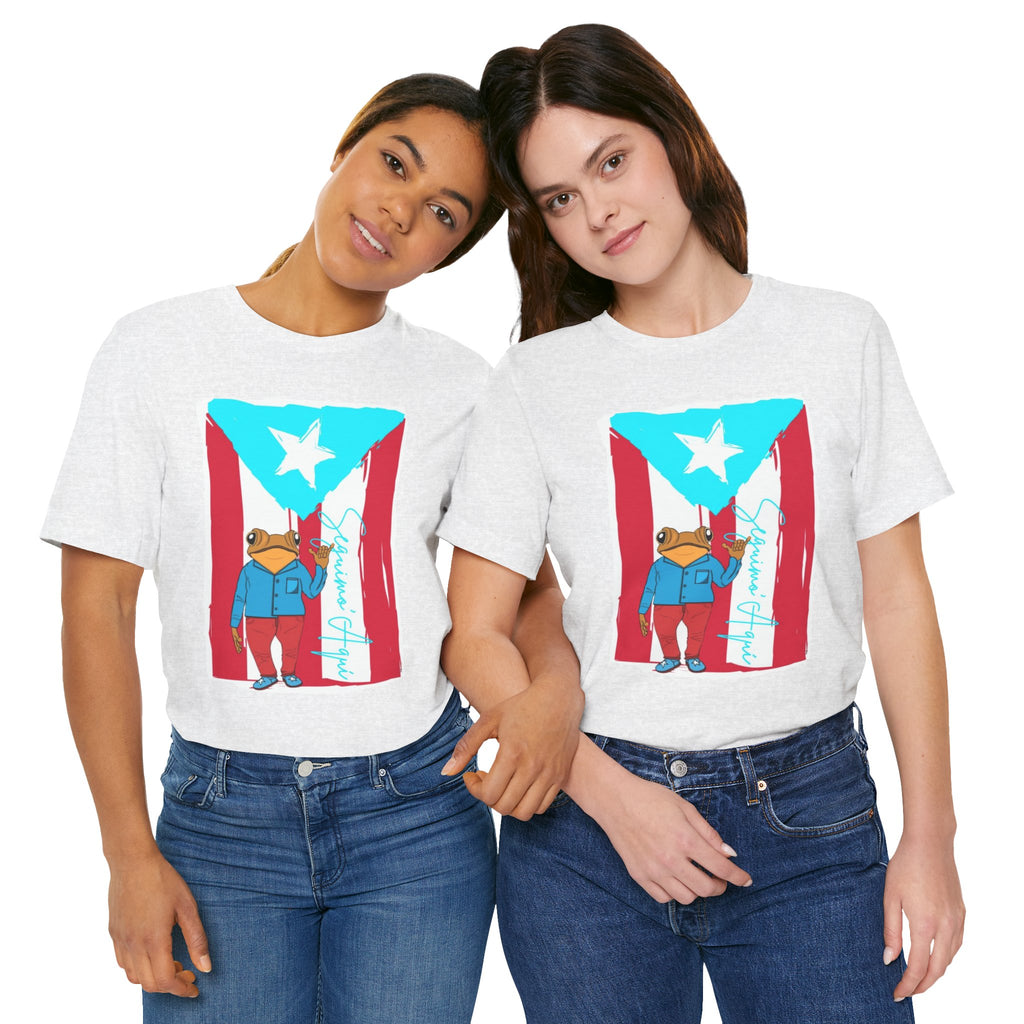 Puerto Rican Coqui Flag T‑Shirt  Boricua Pride Tee