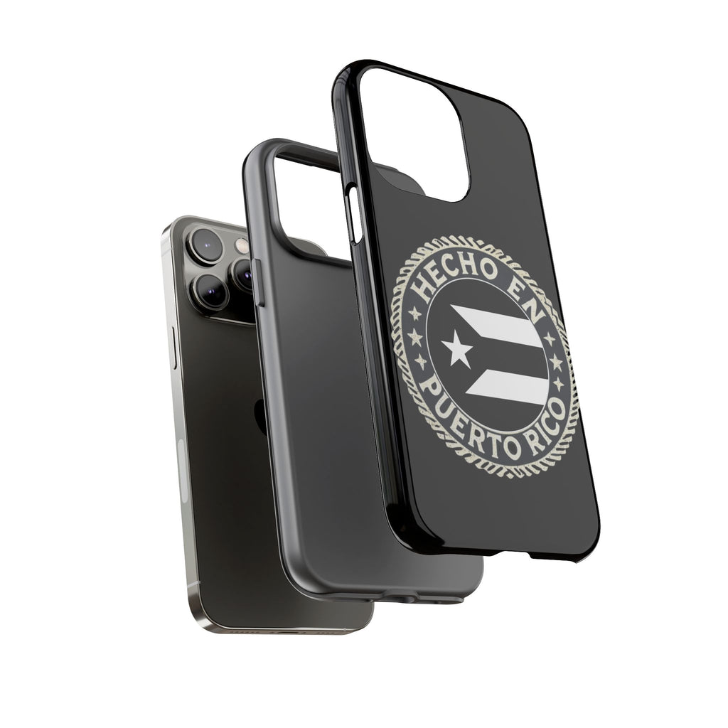 Hecho en Puerto Rico Phone Case  Puerto Rican Flag Emblem Tough Protective Cover