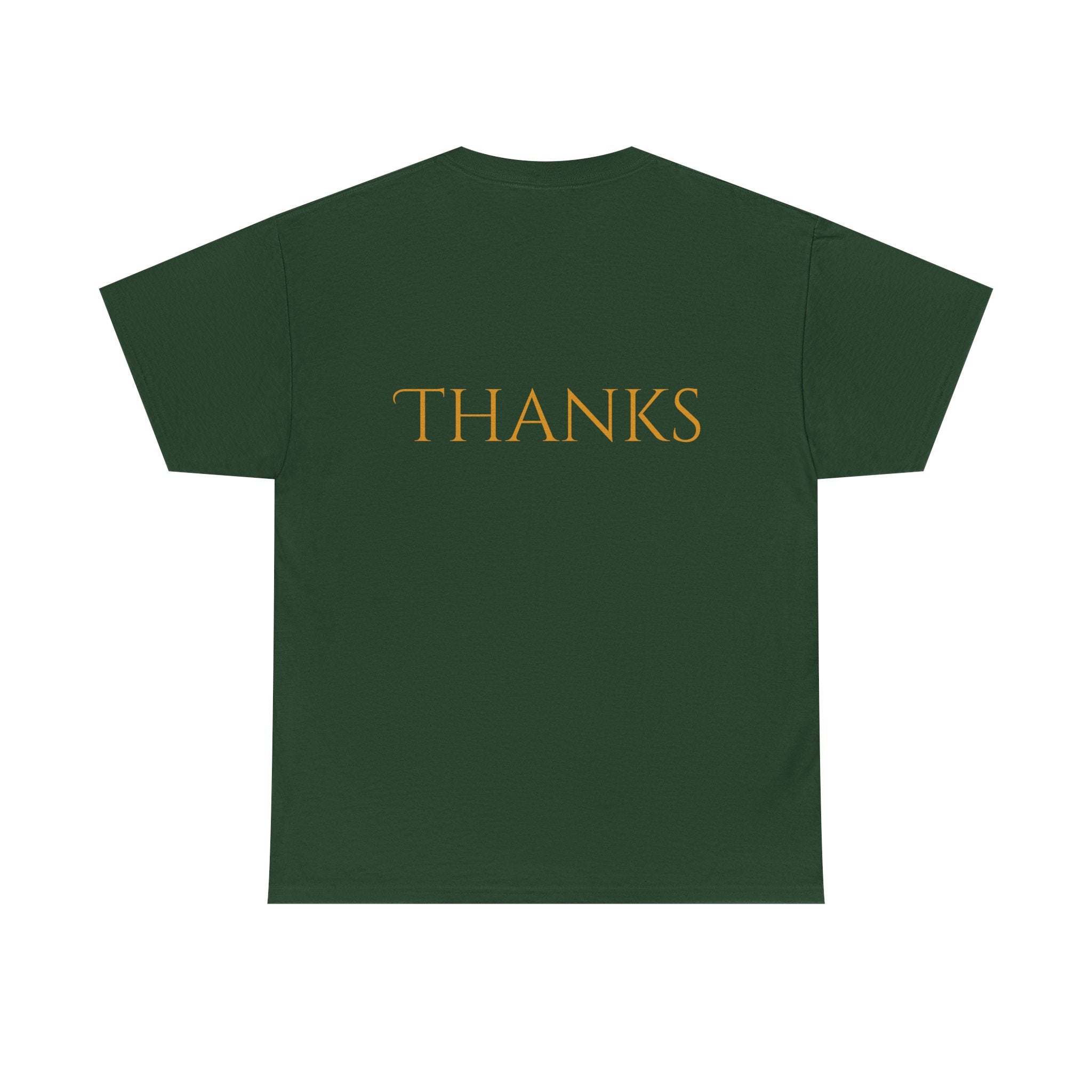 Give Thanks Tee Thanksgiving Graphic T-Shirt with Rustic Bow Design