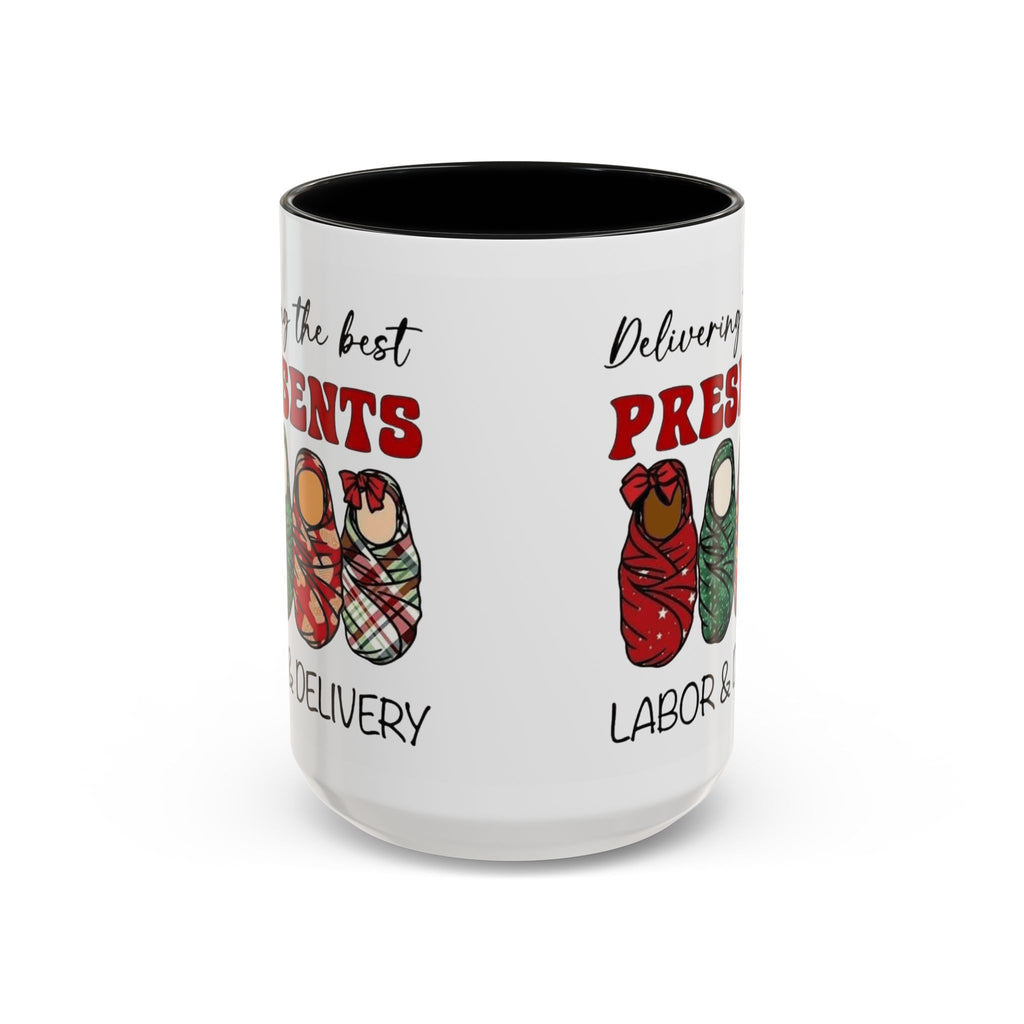 Christmas Presents Delivery Coffee Mug — "Delivering the Best Presents" Accent Mug Medical Christmas Mug,