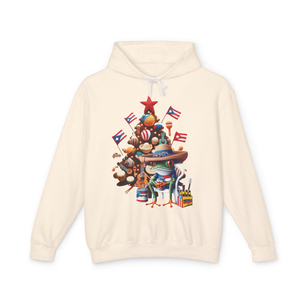 Puerto Rico Navidades Holiday Fiesta Hoodie — Puerto Rican Christmas Tree Graphic Sweatshirt