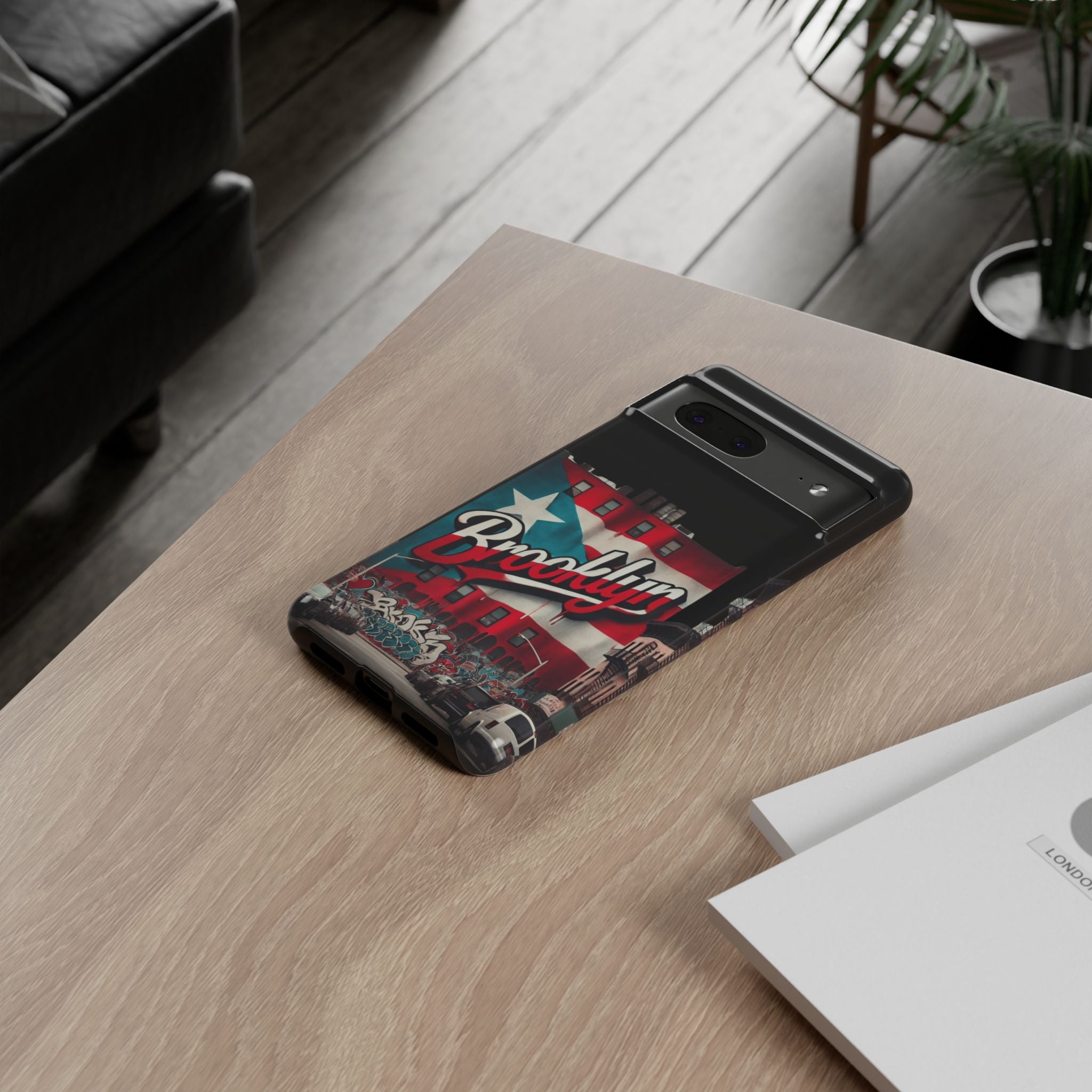 Brooklyn Street Art Phone Case  Urban Graffiti Protective Cover