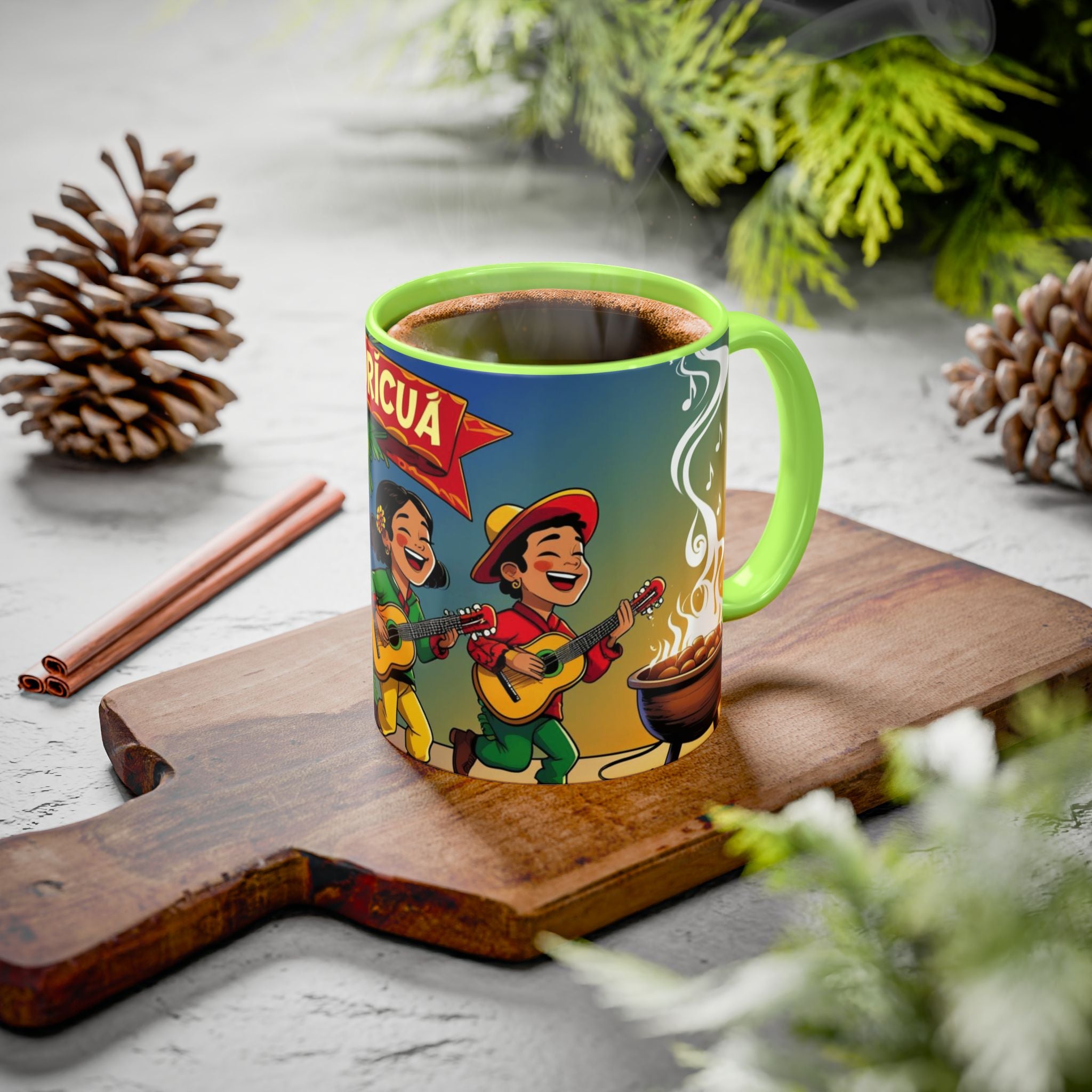 Navidad Boricua Mug Vibrant Puerto Rican Celebration Mug