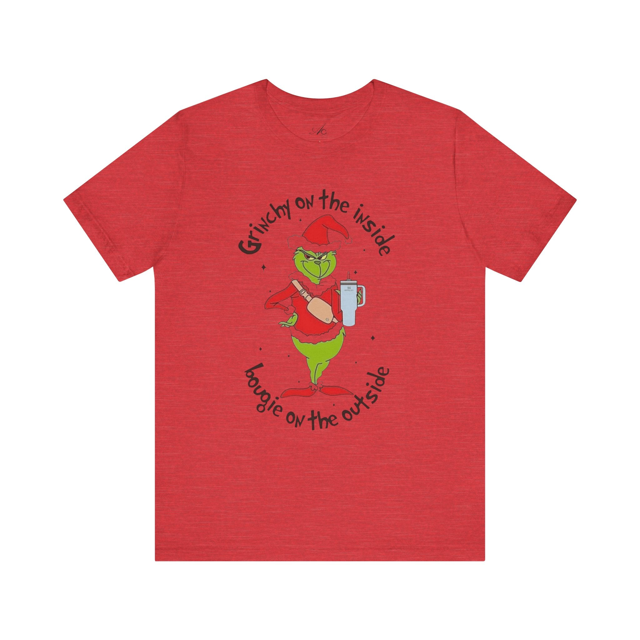 Grinch-Inspired Holiday Tee: 'Grinchy on the Inside, Boogie on the Outside'