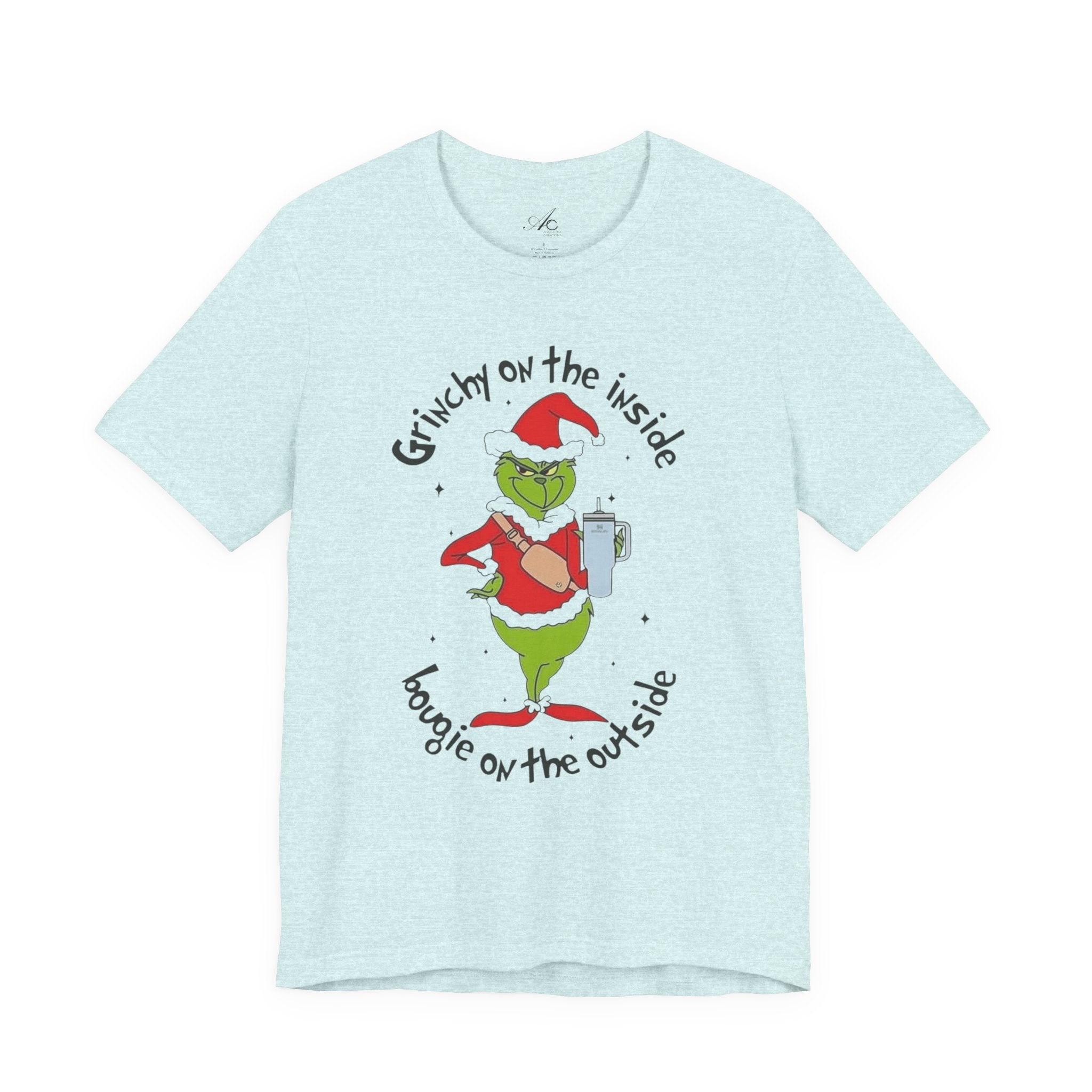 Grinch-Inspired Holiday Tee: 'Grinchy on the Inside, Boogie on the Outside'