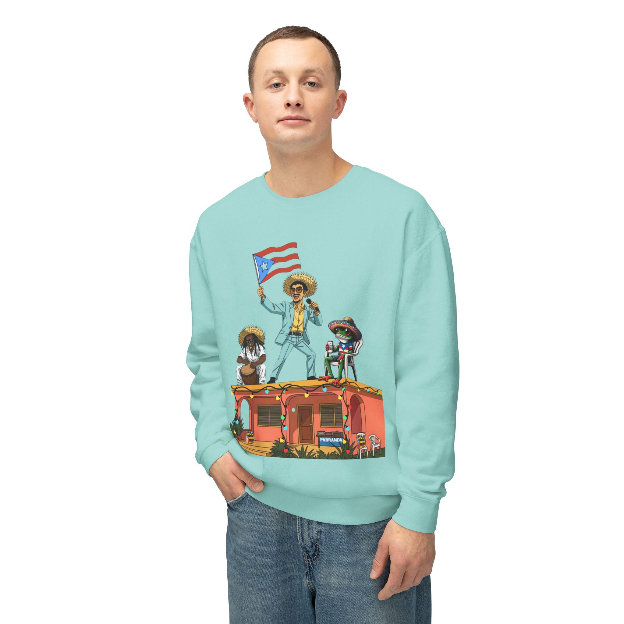 Puerto Rican Benito Parade Sweatshirt  Boricua De Pura Cepa Crewneck Puerto Rico Navidades