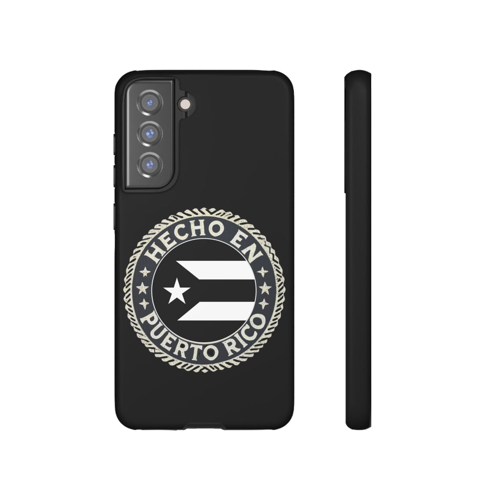 Hecho en Puerto Rico Phone Case  Puerto Rican Flag Emblem Tough Protective Cover