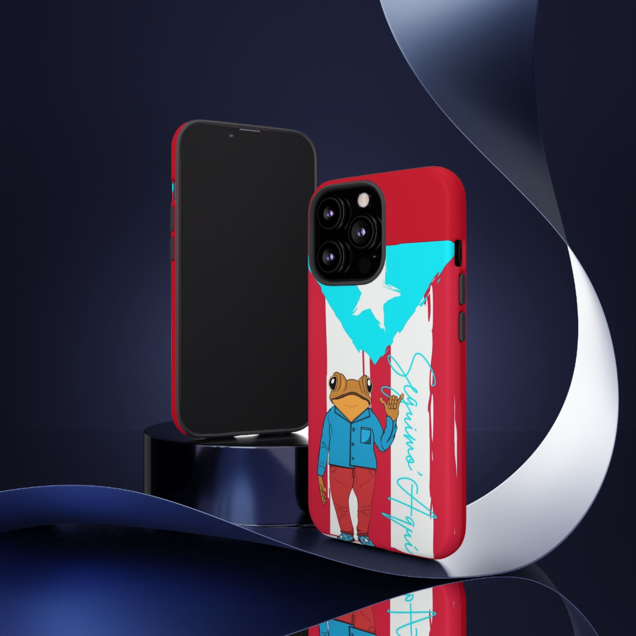 Puerto Rican Flag Frog Design ("Señorita Hops")Phone Case Isla del Encanto Phone Case – Puerto Rican Style