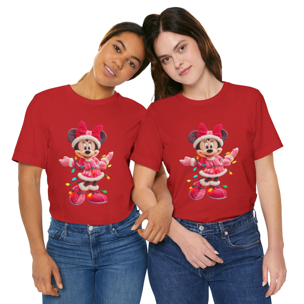 Minnie Mouse Holiday Lights T-Shirt Festive Holiday Designs
