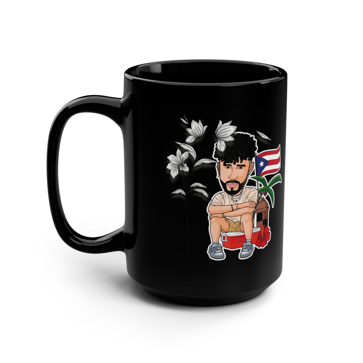 Patriotic Puerto Rican Mug,Gift for Dad, Unique Father's Day Present, Tea Lover's Drinkware