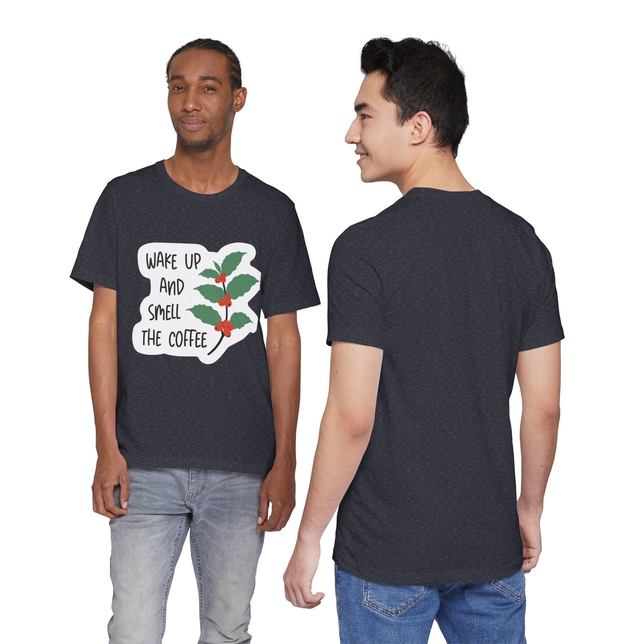 Wake Up and Smell the Coffee Tee  Coffee Plant Graphic T-Shirt