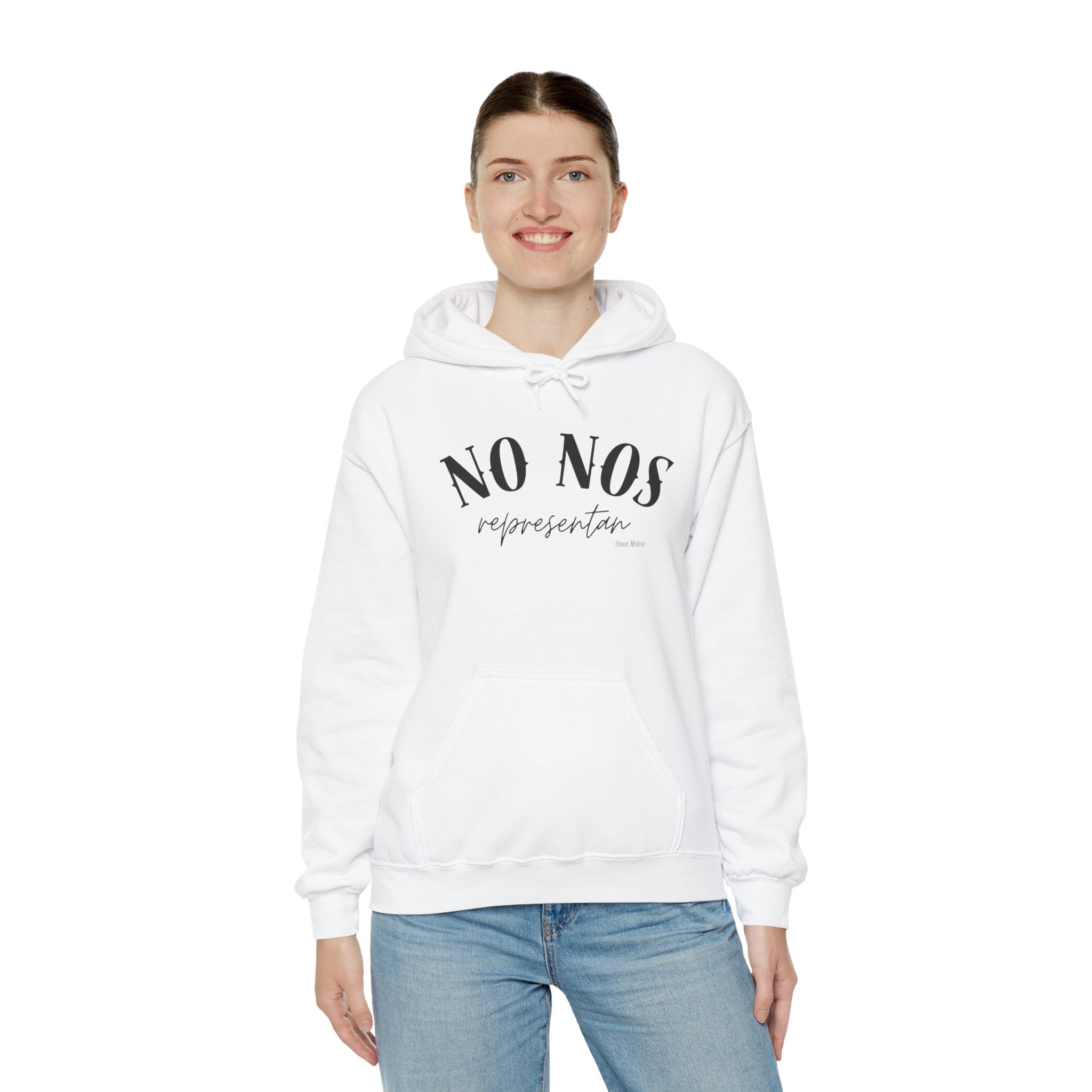 Puerto Rican Pride Hoodie  “No Nos representan” Front & Puñeta Flag Back