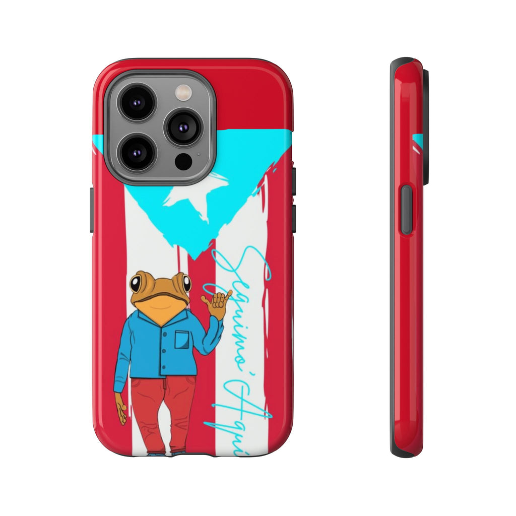 Puerto Rican Flag Frog Design ("Señorita Hops")Phone Case Isla del Encanto Phone Case – Puerto Rican Style