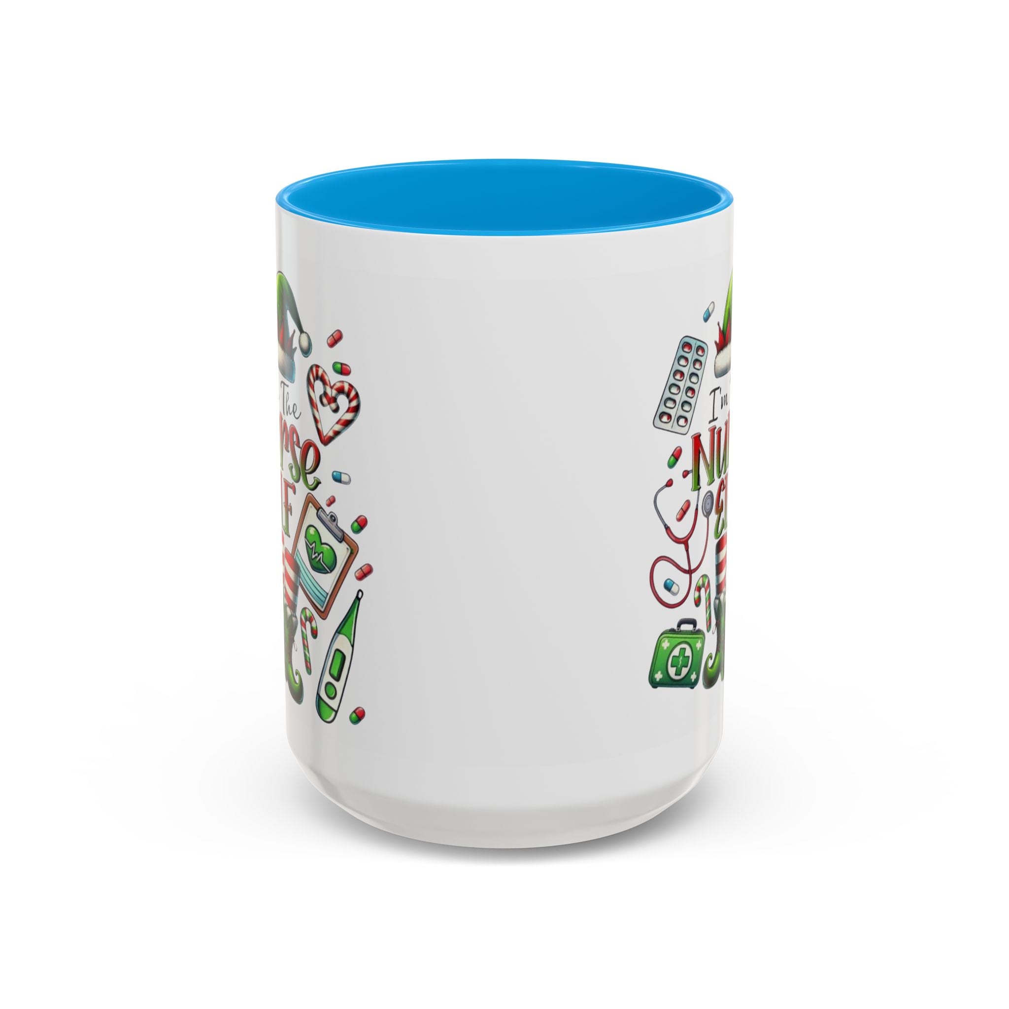Nurse Elf Coffee Mug — Christmas Medical Holiday Gift (11oz & 15oz) Medical Christmas Mug