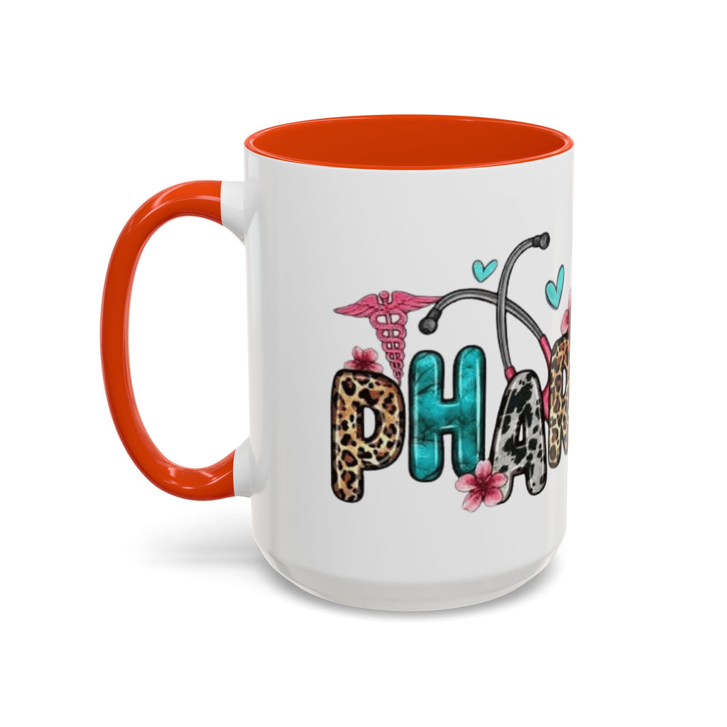 Pharmacy Nurse Coffee Mug — Cute Leopard & Teal Medical Design (11oz/15oz)Christmas mug for all healthcare heroes
