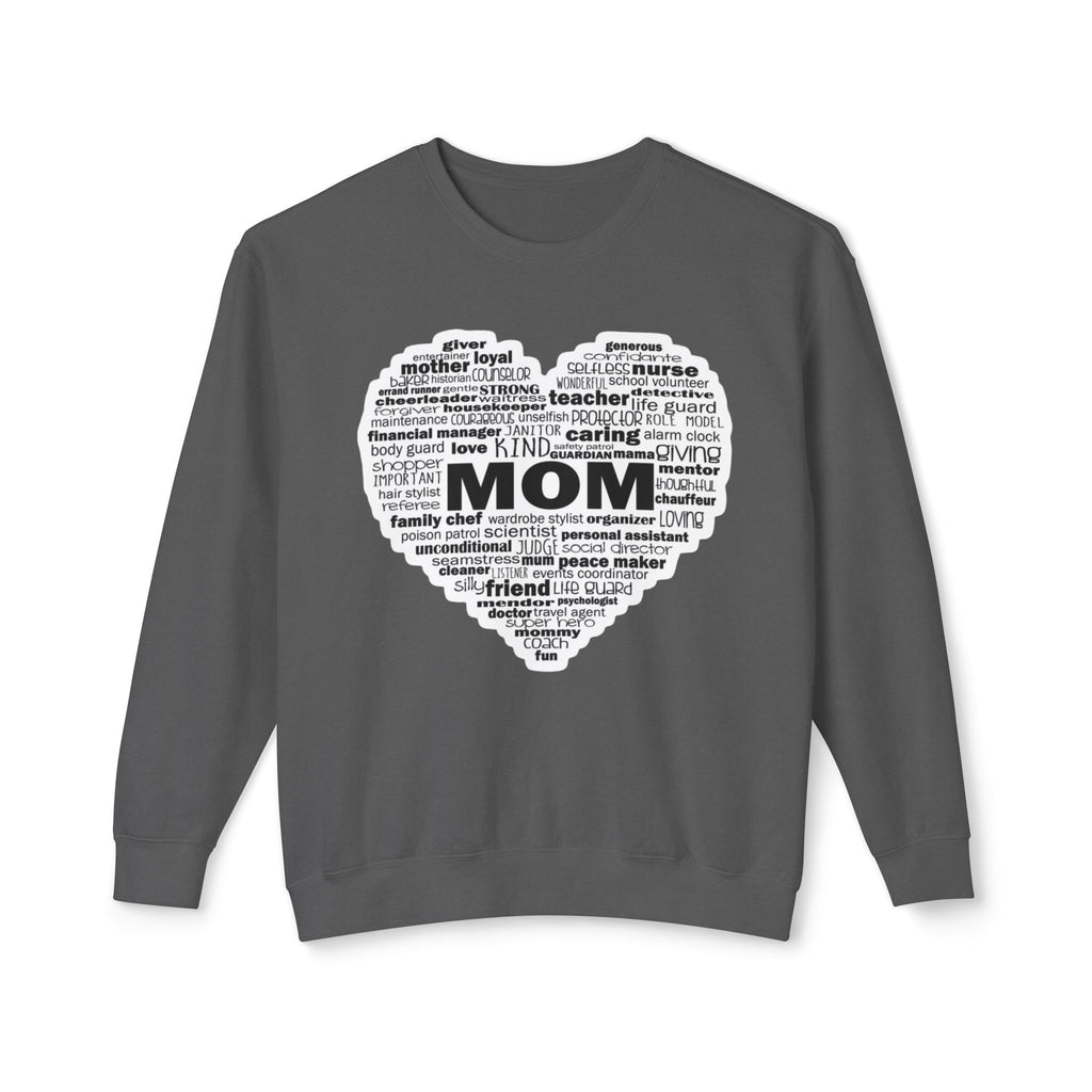 Mom Word-Cloud Heart Sweatshirt  Mother's Day Gift