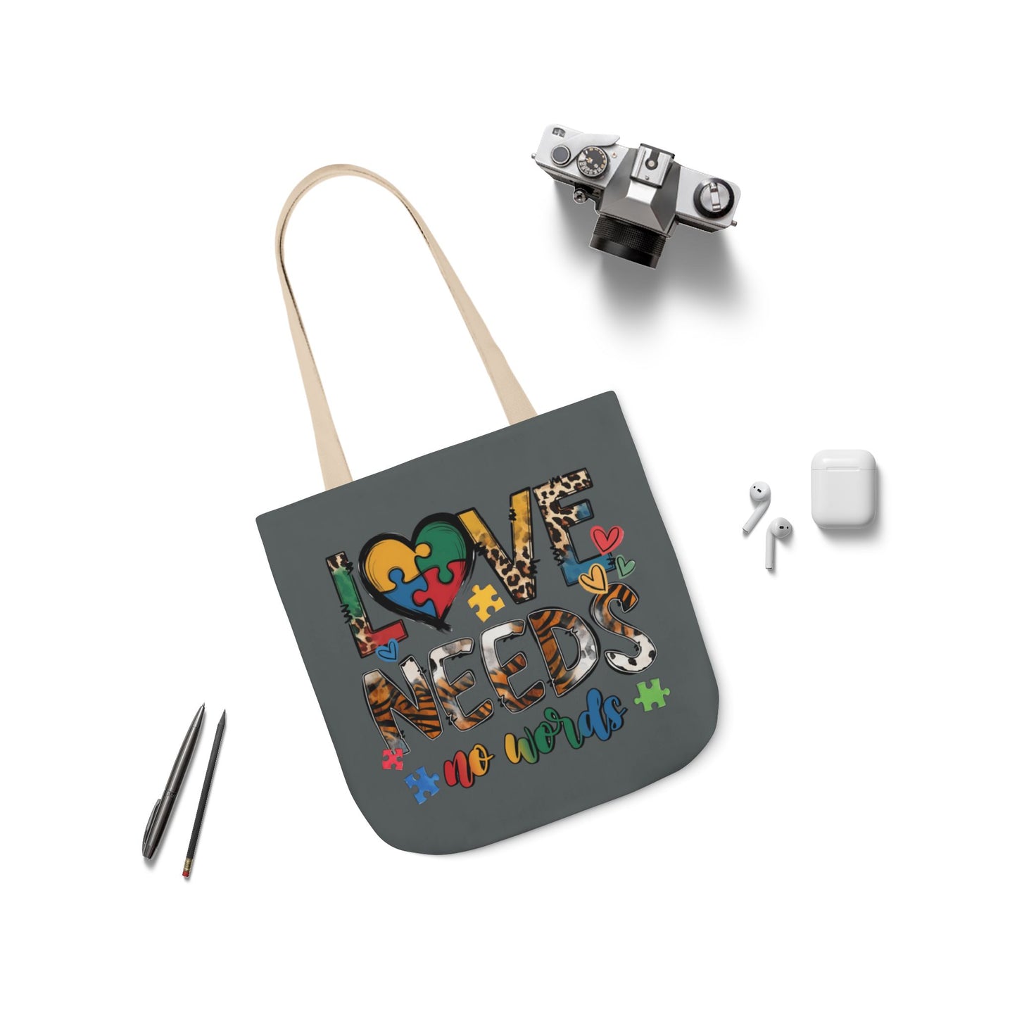 Colorful Love Needs Tote Bag