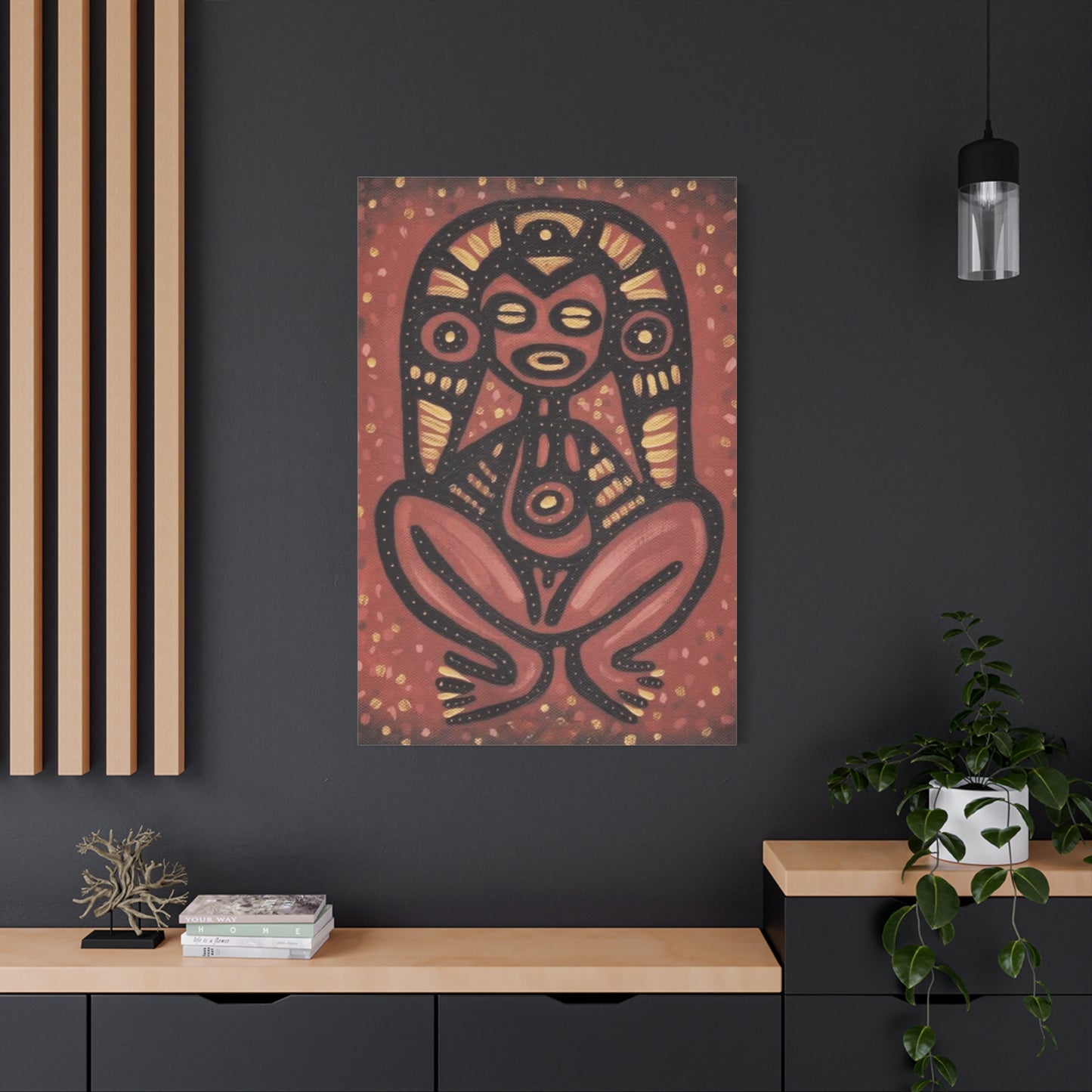 PUERTO RICO Culture Indians Inspired Print, Modern Tribal Artwork