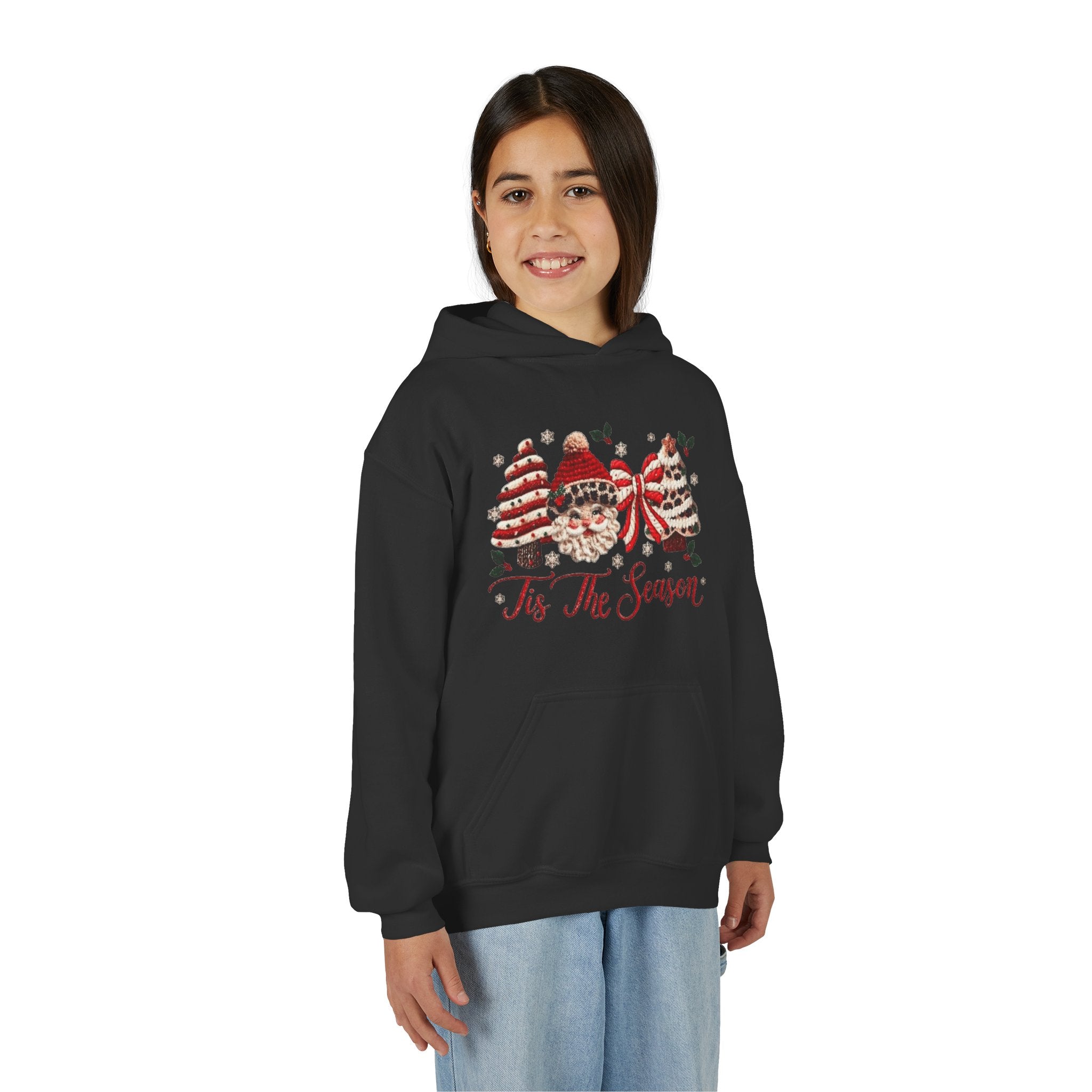 Youth Hoodie  Grinch Christmas Scene with 'Maybe Christmas' Quote