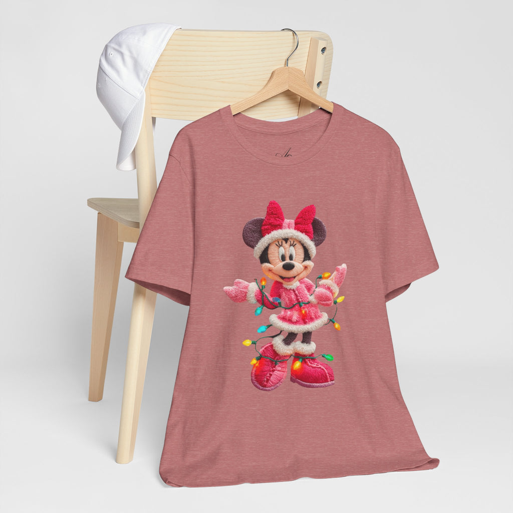 Minnie Mouse Holiday Lights T-Shirt Festive Holiday Designs
