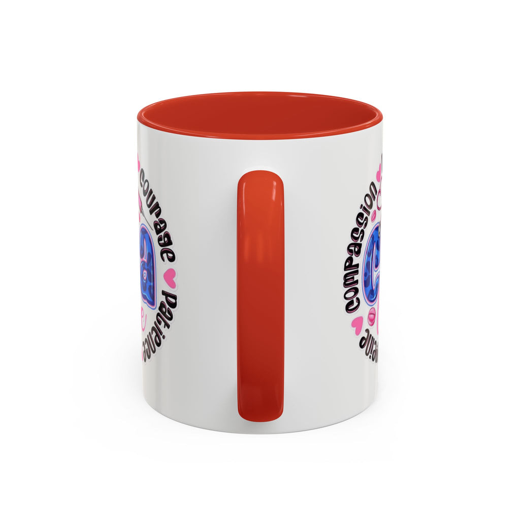 CNA Life Coffee Mug — Compassion, Courage & Patience Accent Mug (11/15oz) Medical Christmas Mug