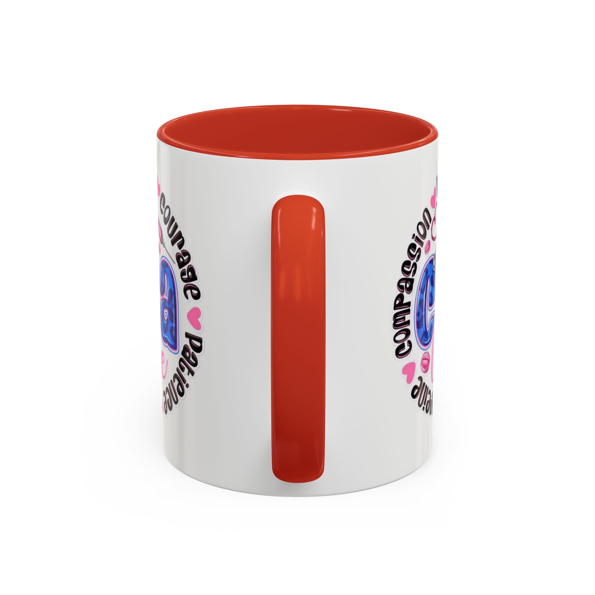 CNA Life Coffee Mug — Compassion, Courage & Patience Accent Mug (11/15oz) Medical Christmas Mug