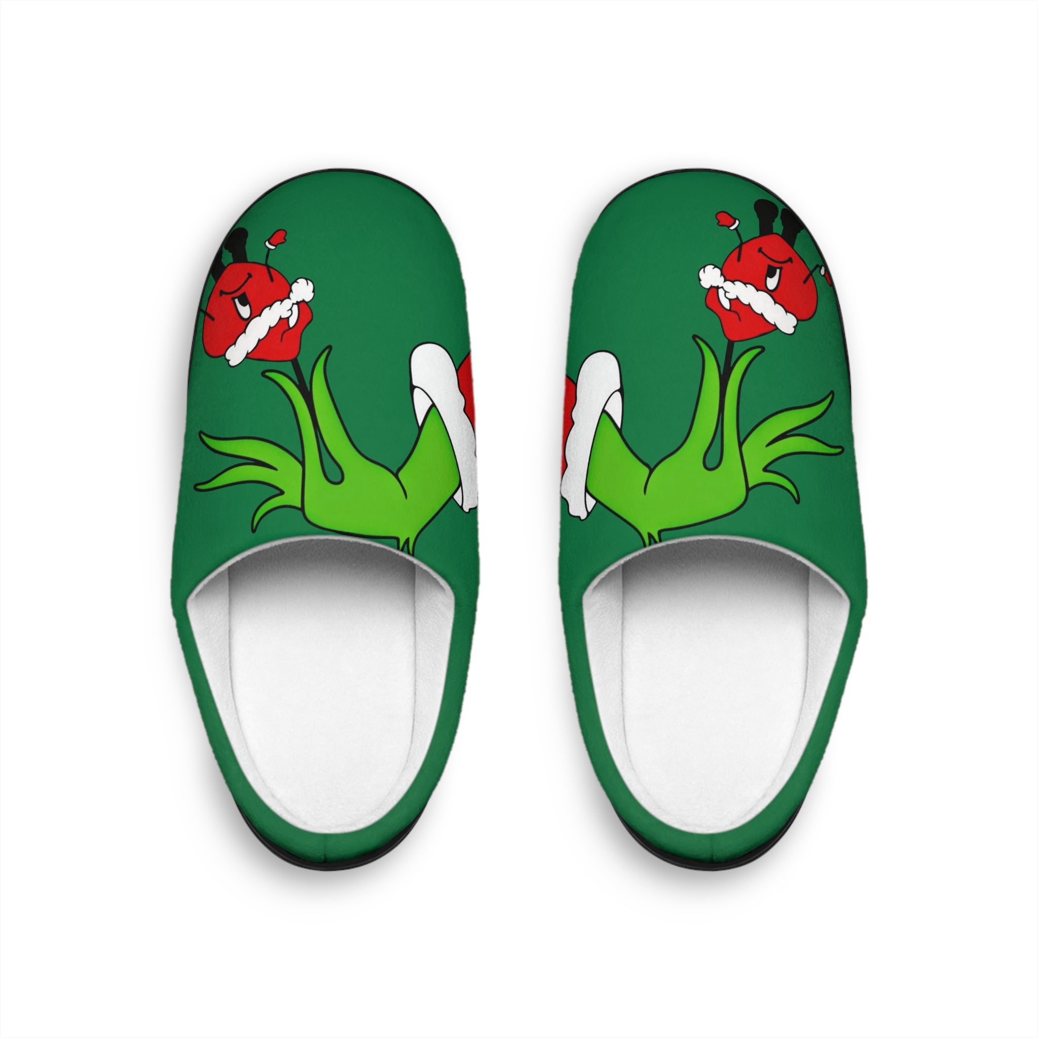 Men's Holiday Grinch Benito Slippers — Festive Indoor House Shoes