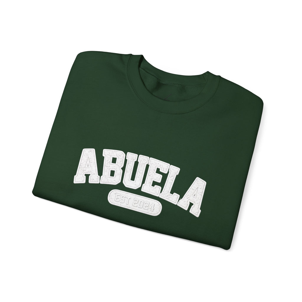 Abuela Varsity Crewneck Sweatshirt Cozy Grandma Gift Minimal Everyday Family Love Apparel