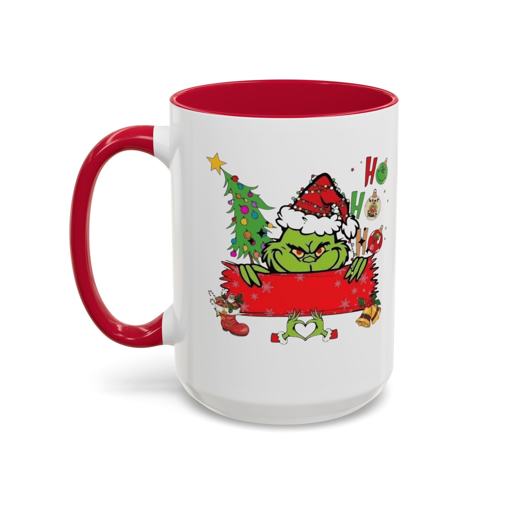 Christmas Grinch Mug (11oz & 15oz)  Funny Holiday Coffee Cup with Grinch Illustration Christmas Mugs Collection!