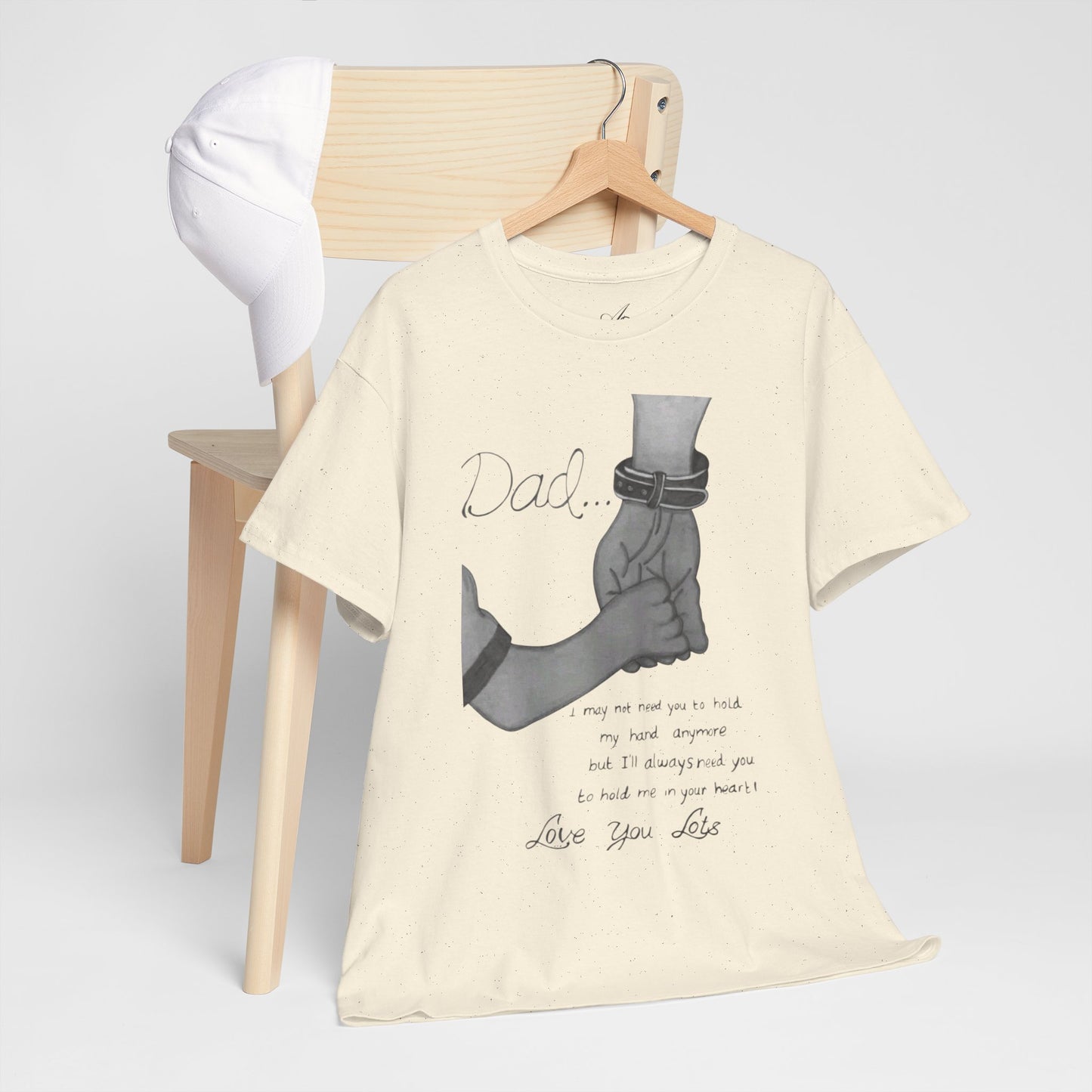 Heartfelt Dad Tee, Perfect Gift for Father's Day, Casual Wear, Family Bonding, Unisex Cotton Shirt, Thoughtful Keepsake