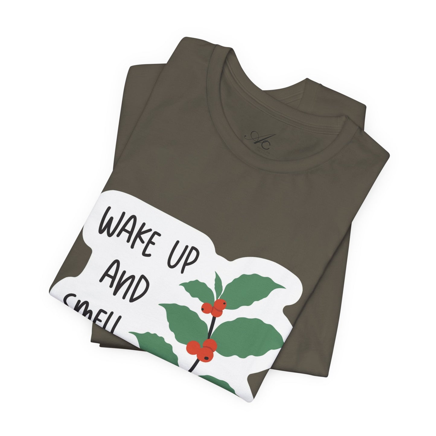 Wake Up and Smell the Coffee Tee  Coffee Plant Graphic T-Shirt