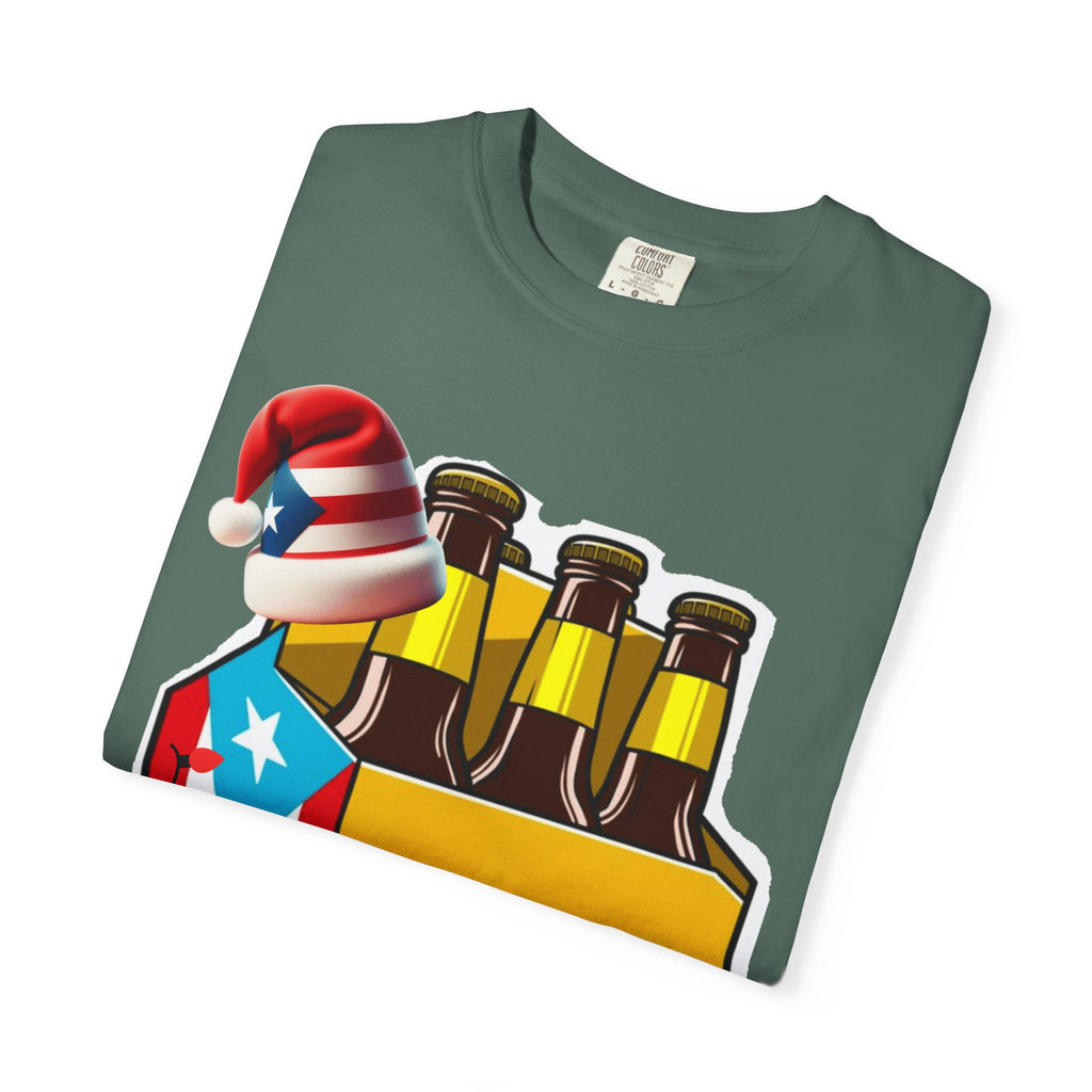 Medalla Light Beer T-Shirt  Navidad Boricua Holiday Tee Puerto Rico’s Navidades