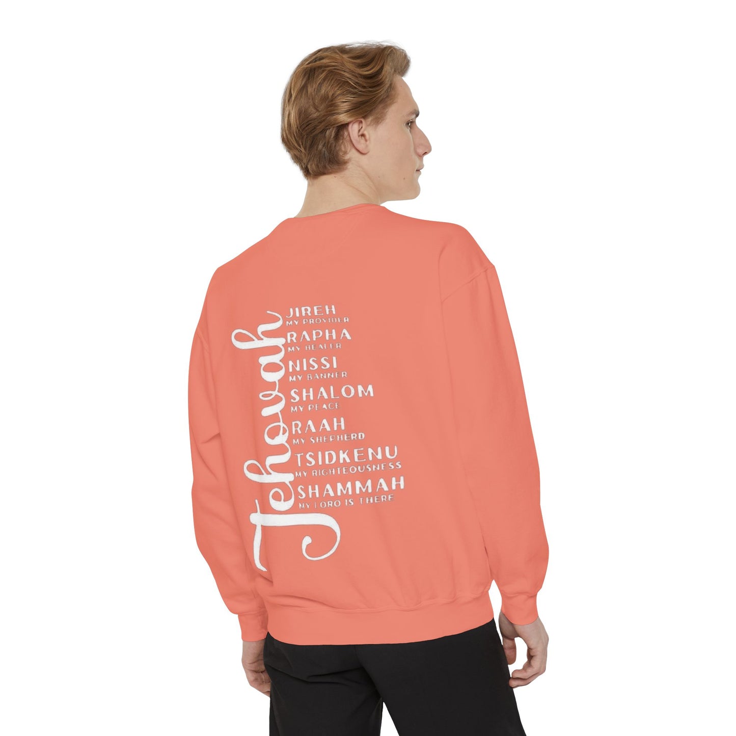 Jehovah Names Sweatshirt  Christian Faith Scriptural Names Pullover