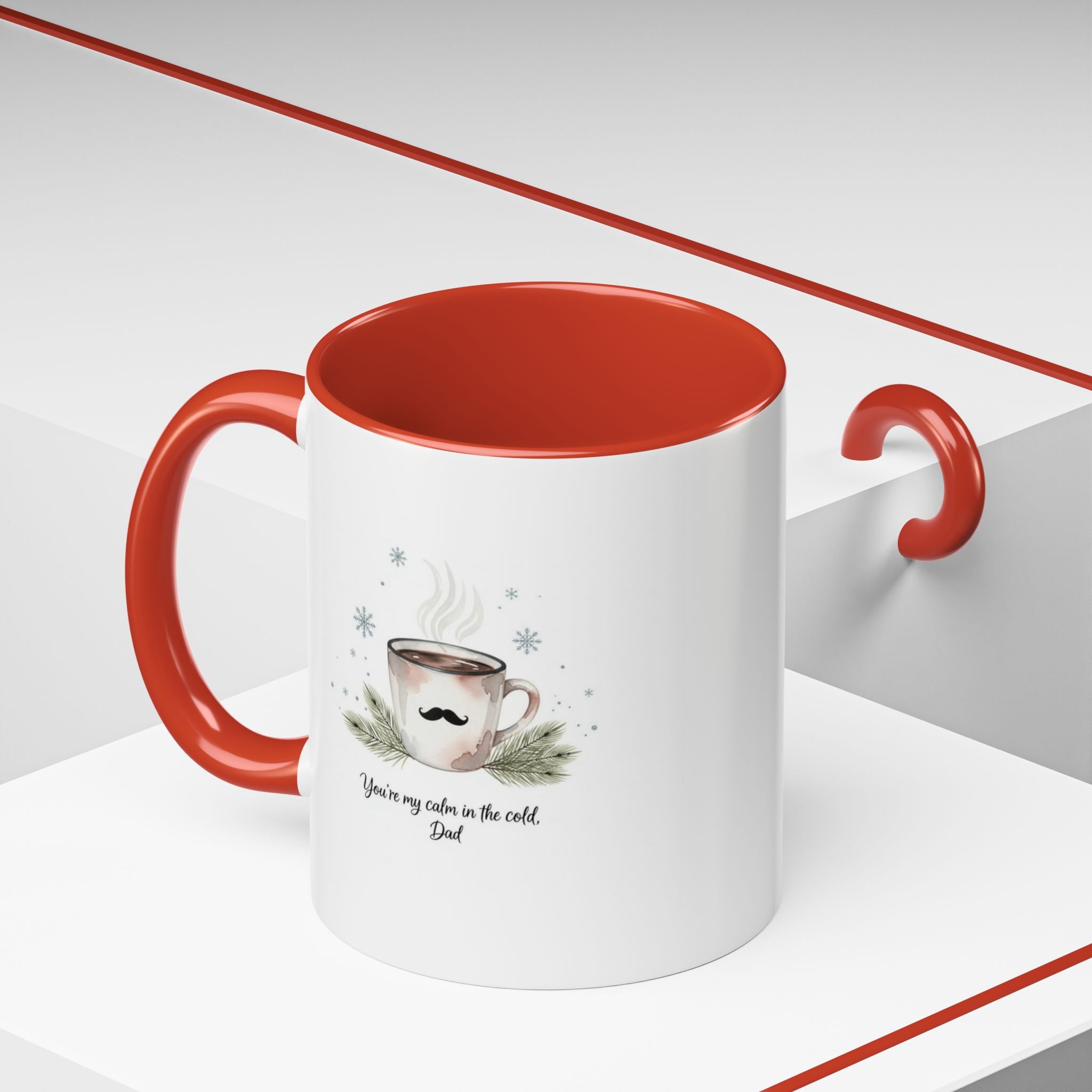 Holiday Coffee Cups with Festive Quotes & Designs Personalized Dad Coffee Mug You're my reason in the world
