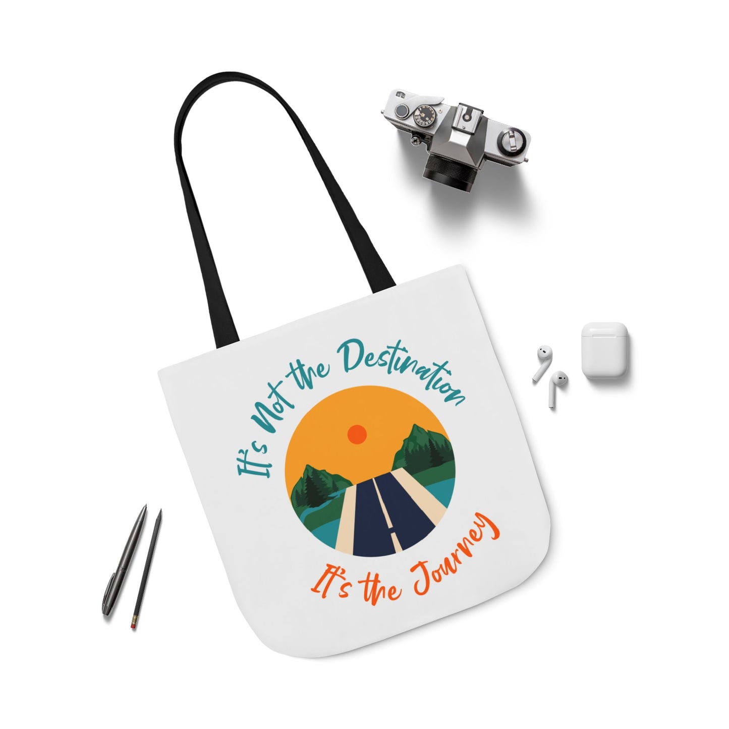 Inspirational Canvas Tote Bag – Perfect for Everyday Adventures, Eco-Friendly Shopping, Beach Days, Travel Companion, Gift for Wanderlust
